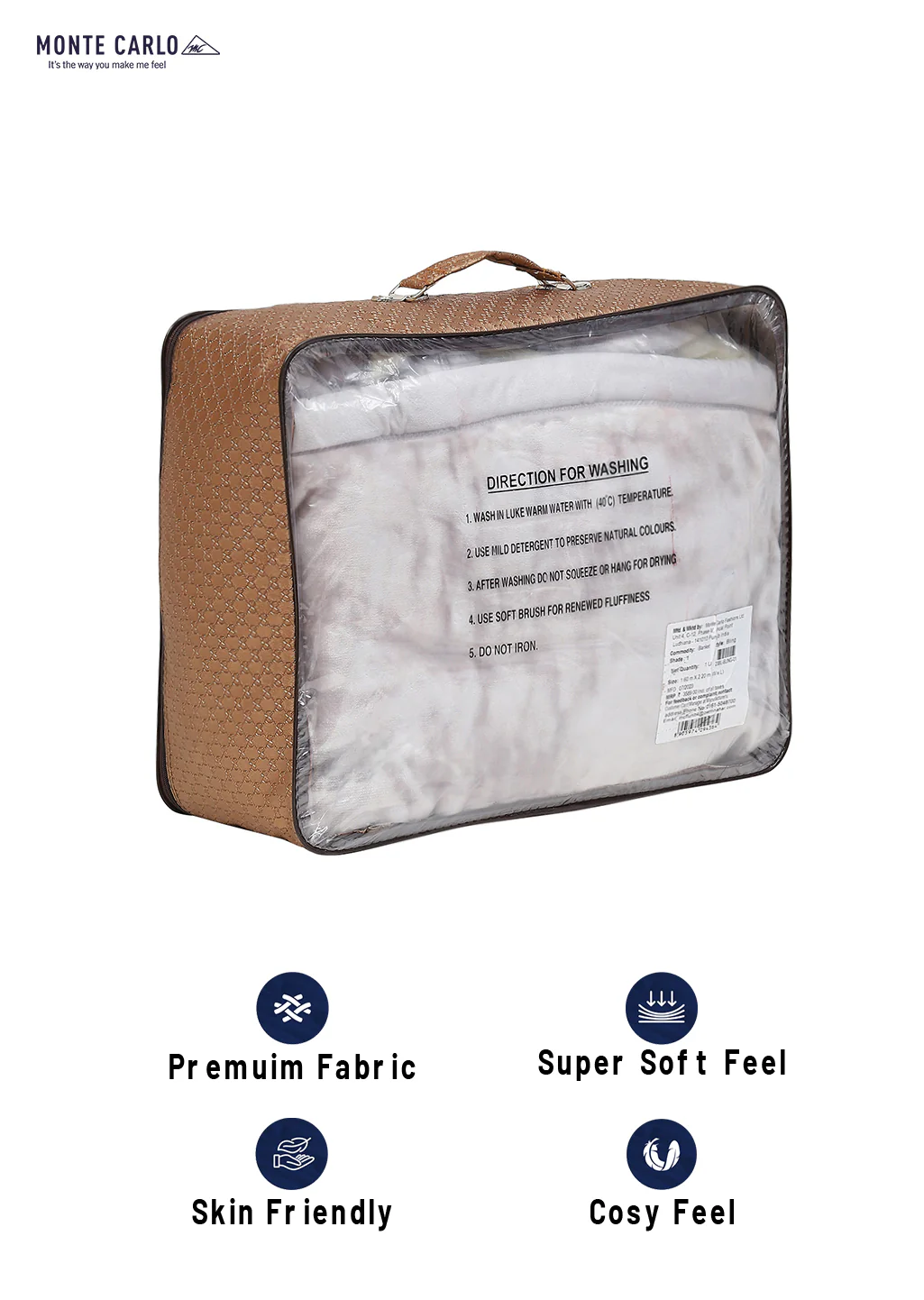 Printed Single Bed 1051 GSM Blanket Bling 2 Ply (Weight 3.7 kg) - Image 8