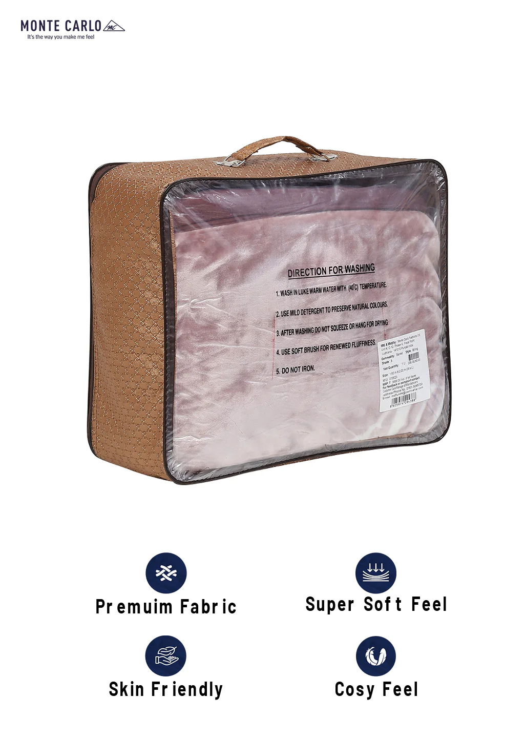 Printed Single Bed 1051 GSM Blanket Bling 2 Ply (Weight 3.7 kg) - Image 8
