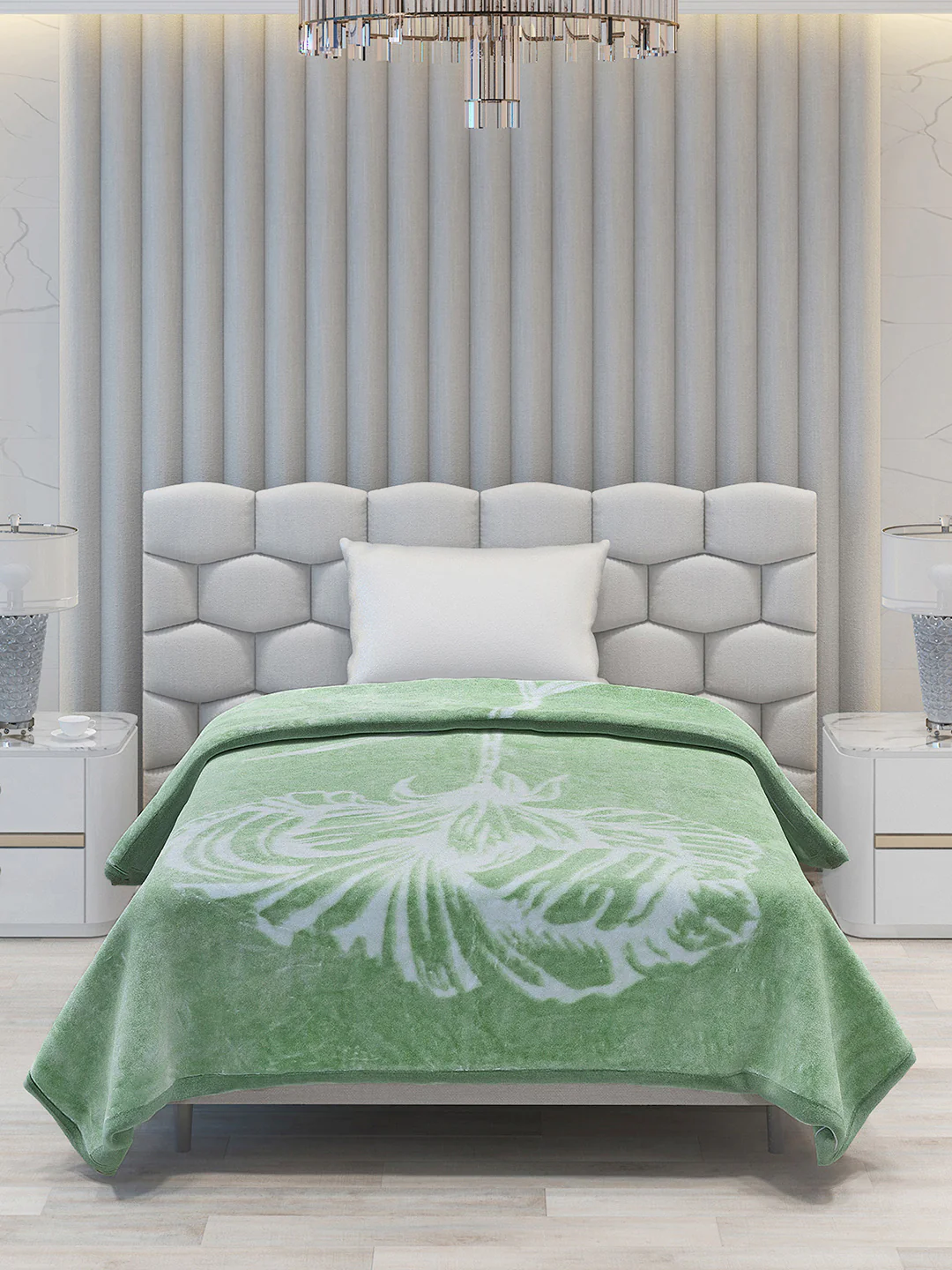 Printed Single Bed 1051 GSM Blanket Bling 2 Ply (Weight 3.7 kg) - Image 2