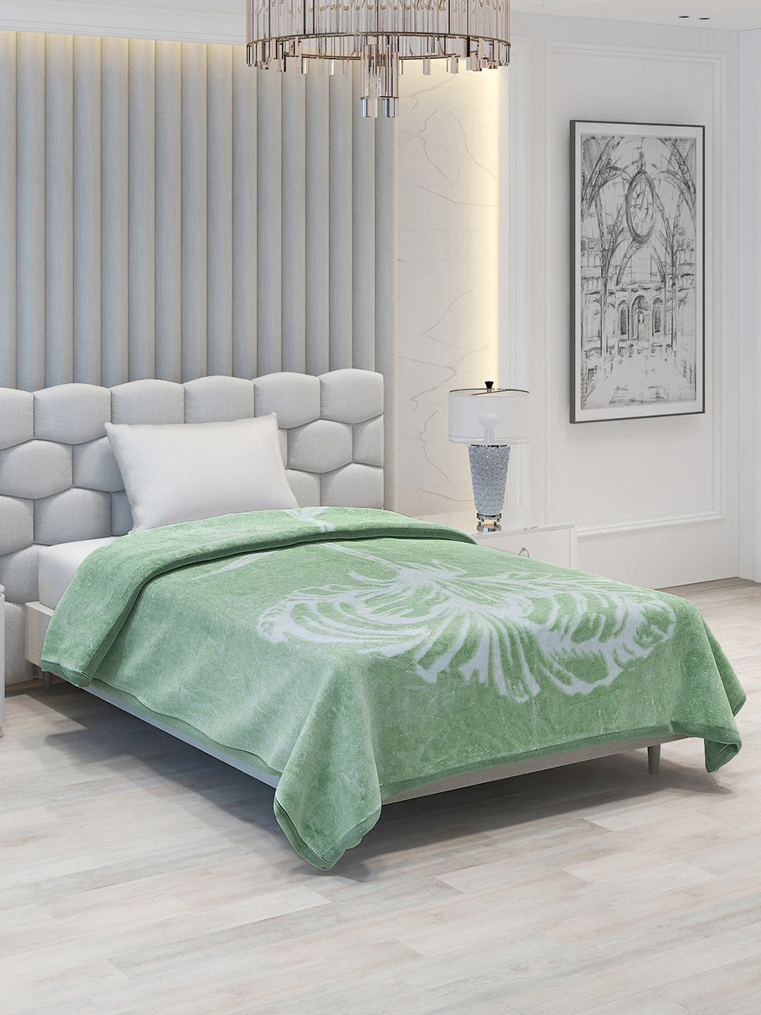 Printed Single Bed 1051 GSM Blanket Bling 2 Ply (Weight 3.7 kg) - Image 4