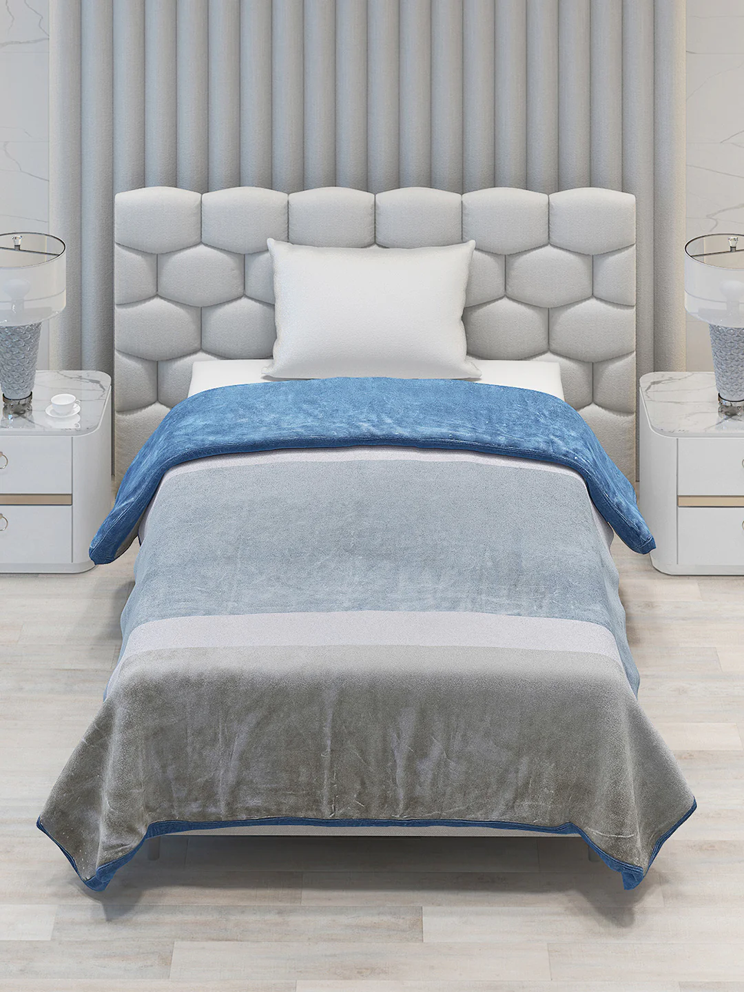Printed Single Bed 1051 GSM Blanket Bling 2 Ply (Weight 3.7 kg) - Image 3