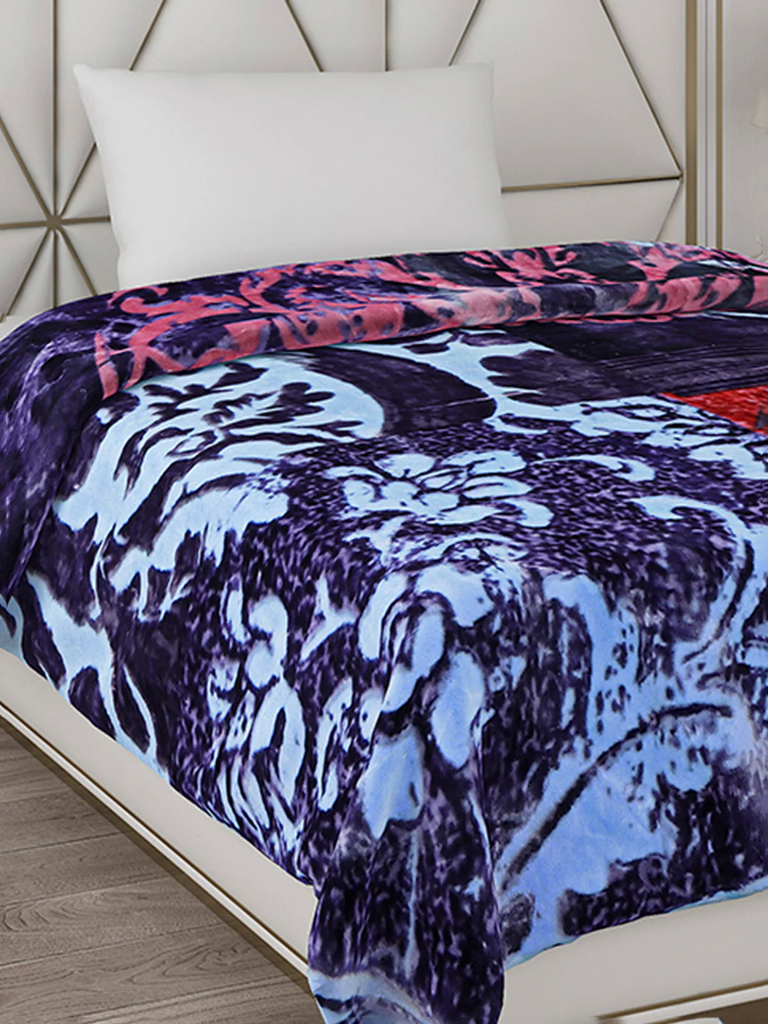 Printed Single Bed Blanket for Heavy Winter -2 Ply - Image 4