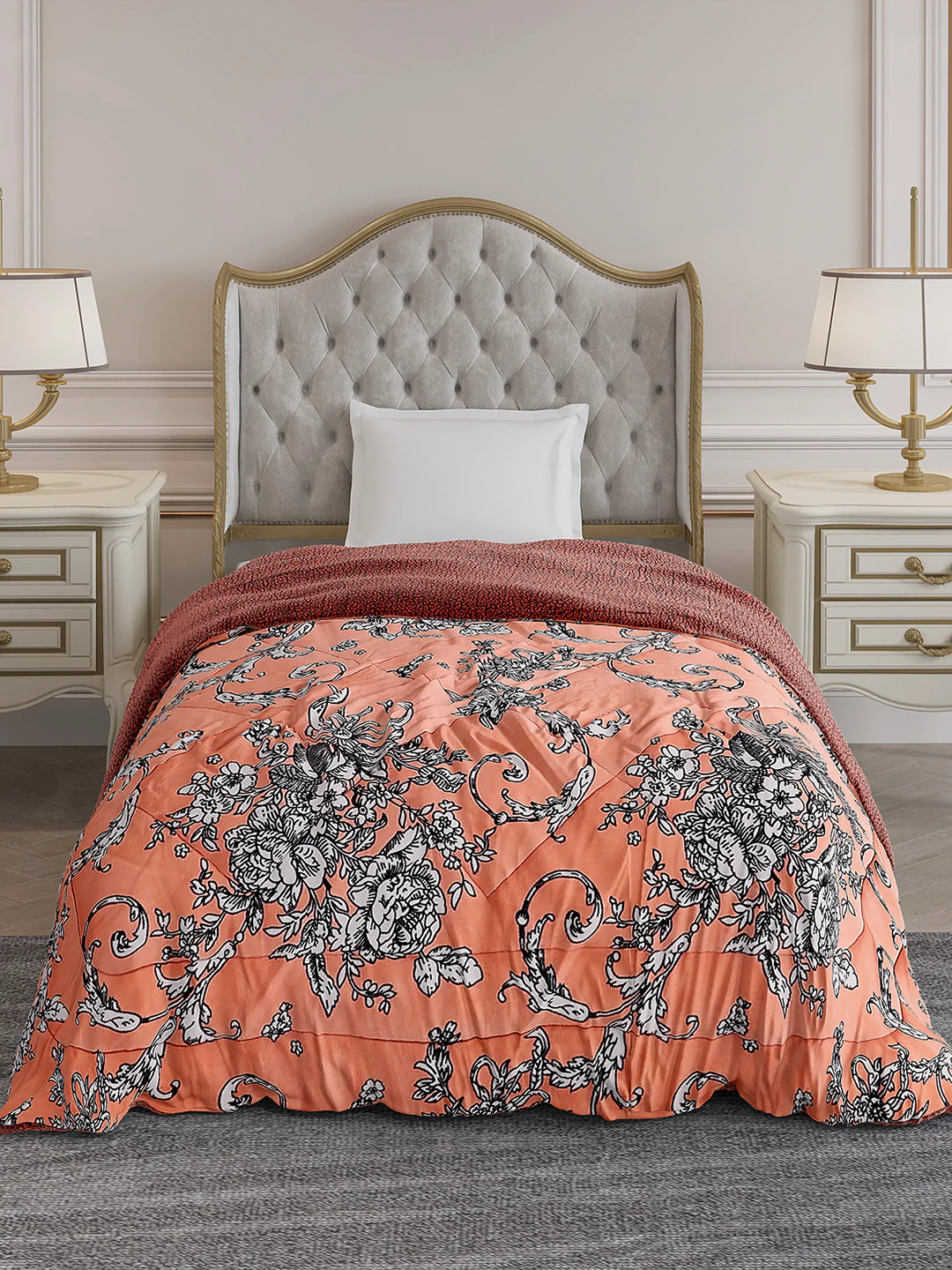 Printed Single Bed 1114 GSM Comforter for Winter - (Nixie) - Image 2