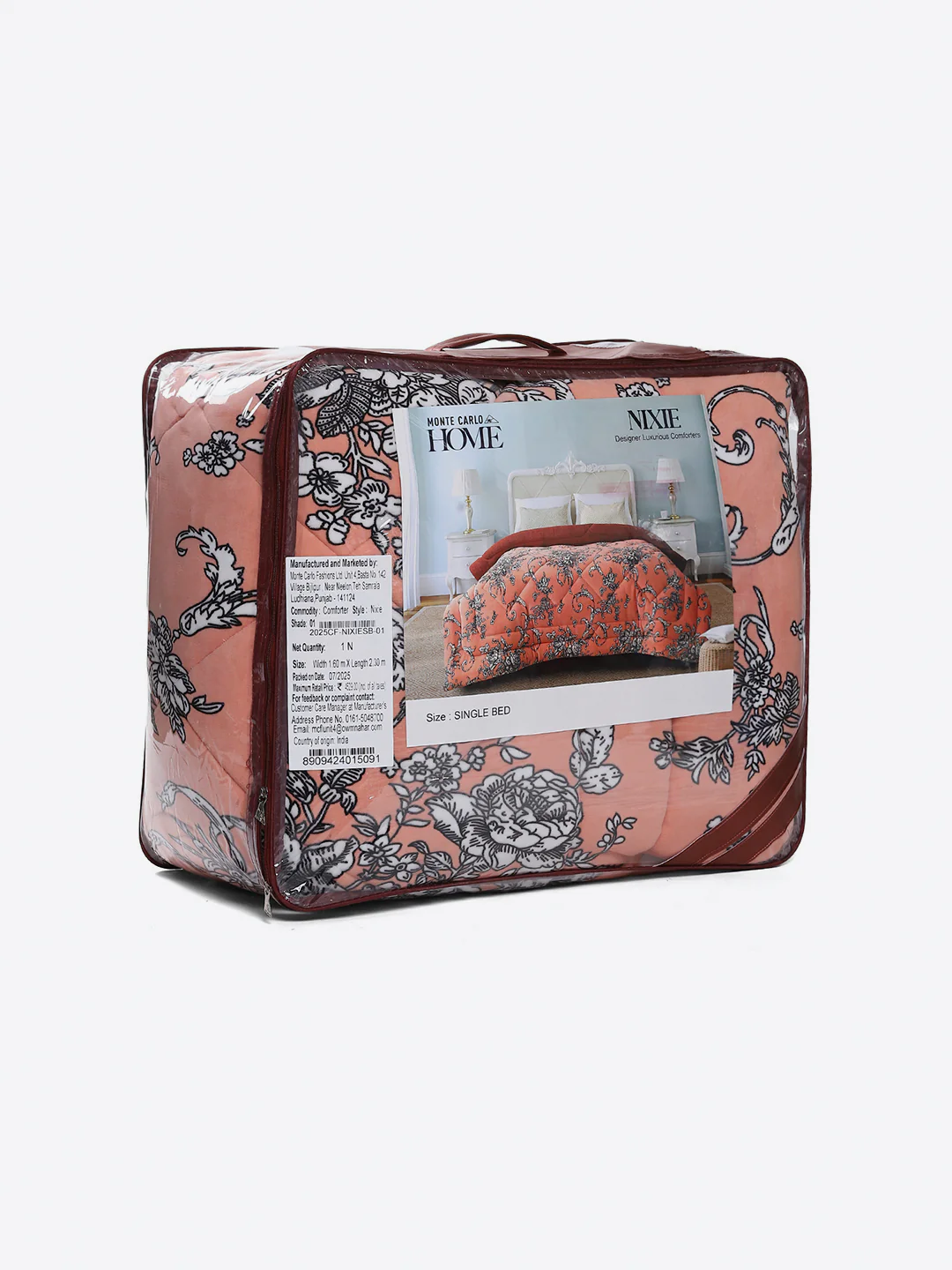 Printed Single Bed 1114 GSM Comforter for Winter - (Nixie) - Image 8