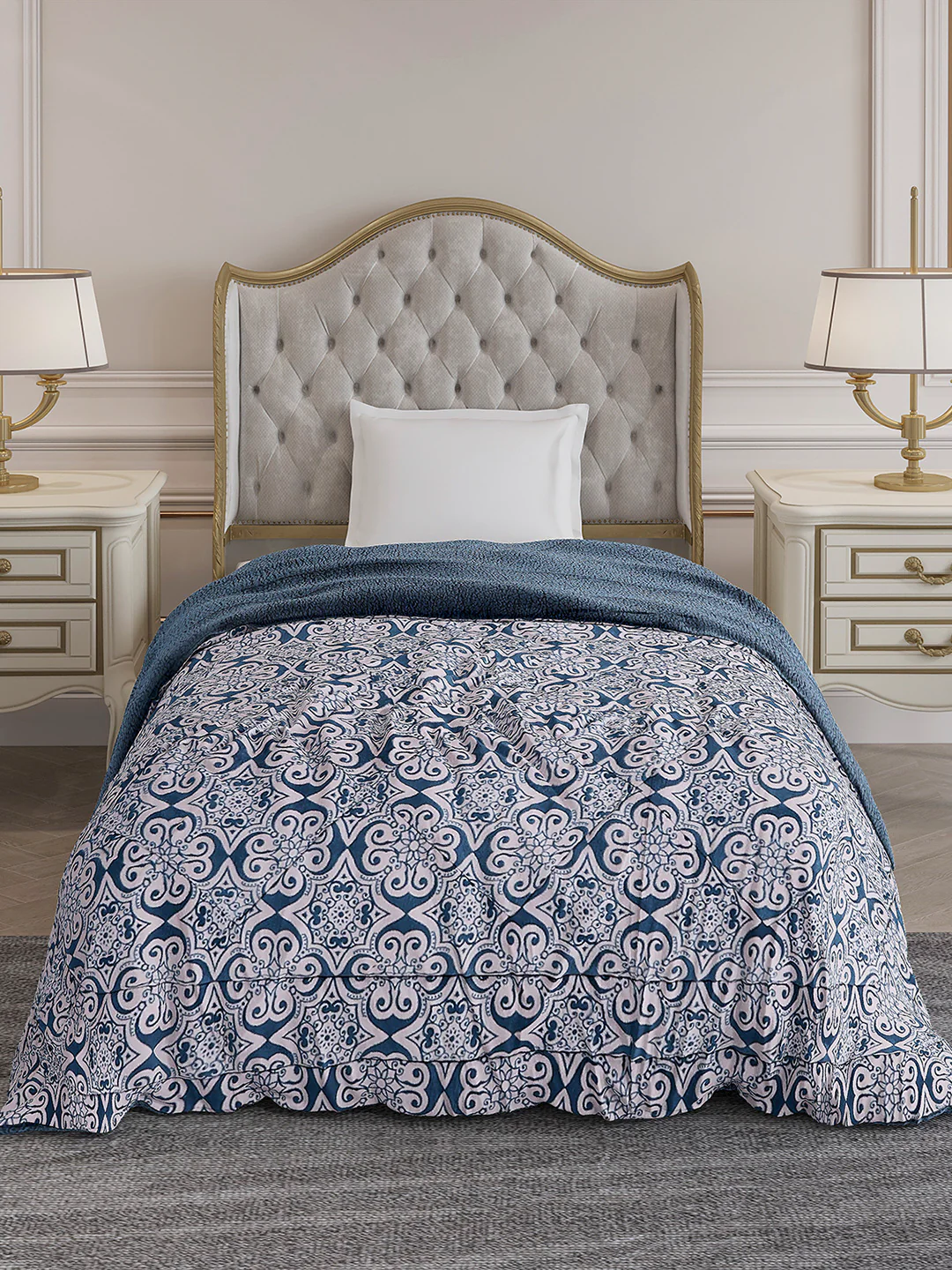 Printed Single Bed 1114 GSM Comforter for Winter - (Nixie) - Image 2