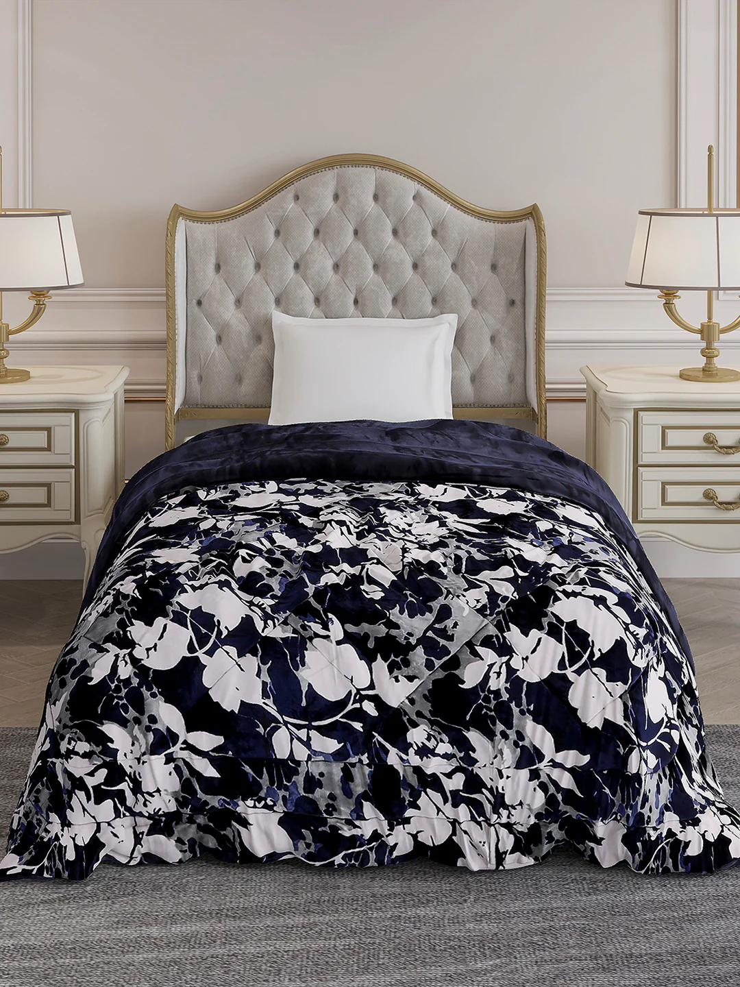 Printed Single Bed 1155 GSM Comforter for Winter - (Dixie) - Image 2