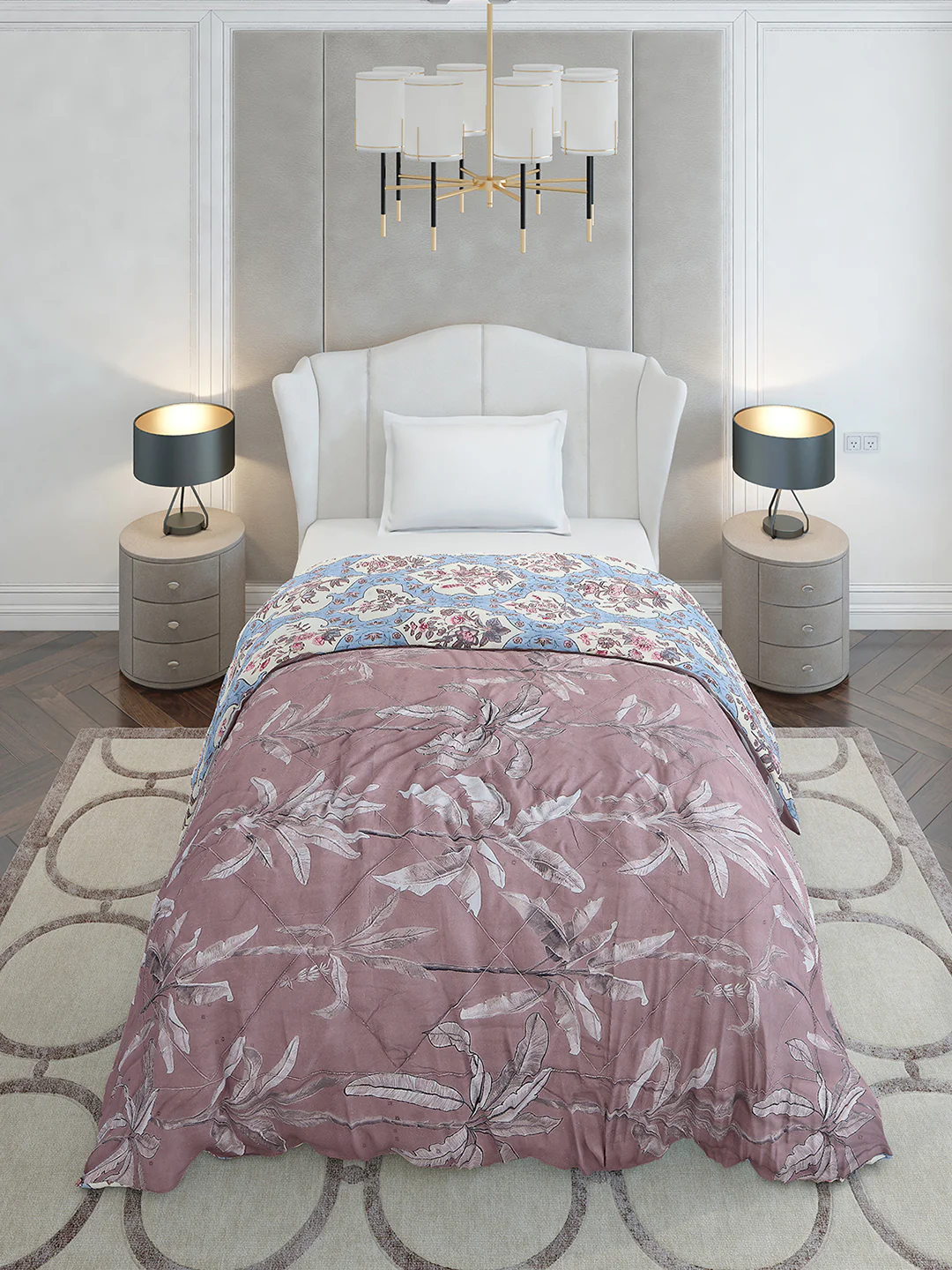 Printed Single Bed 120 GSM Comforter for AC Room - (Marvla) - Image 3