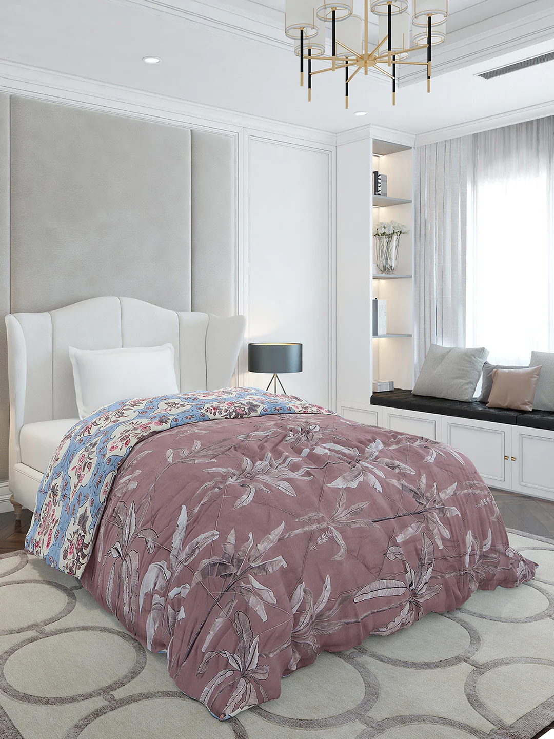 Printed Single Bed 120 GSM Comforter for AC Room - (Marvla) - Image 4