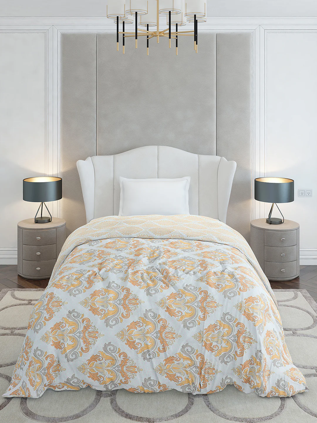 Printed Single Bed 120 GSM Comforter for AC Room - (Marvla) - Image 2