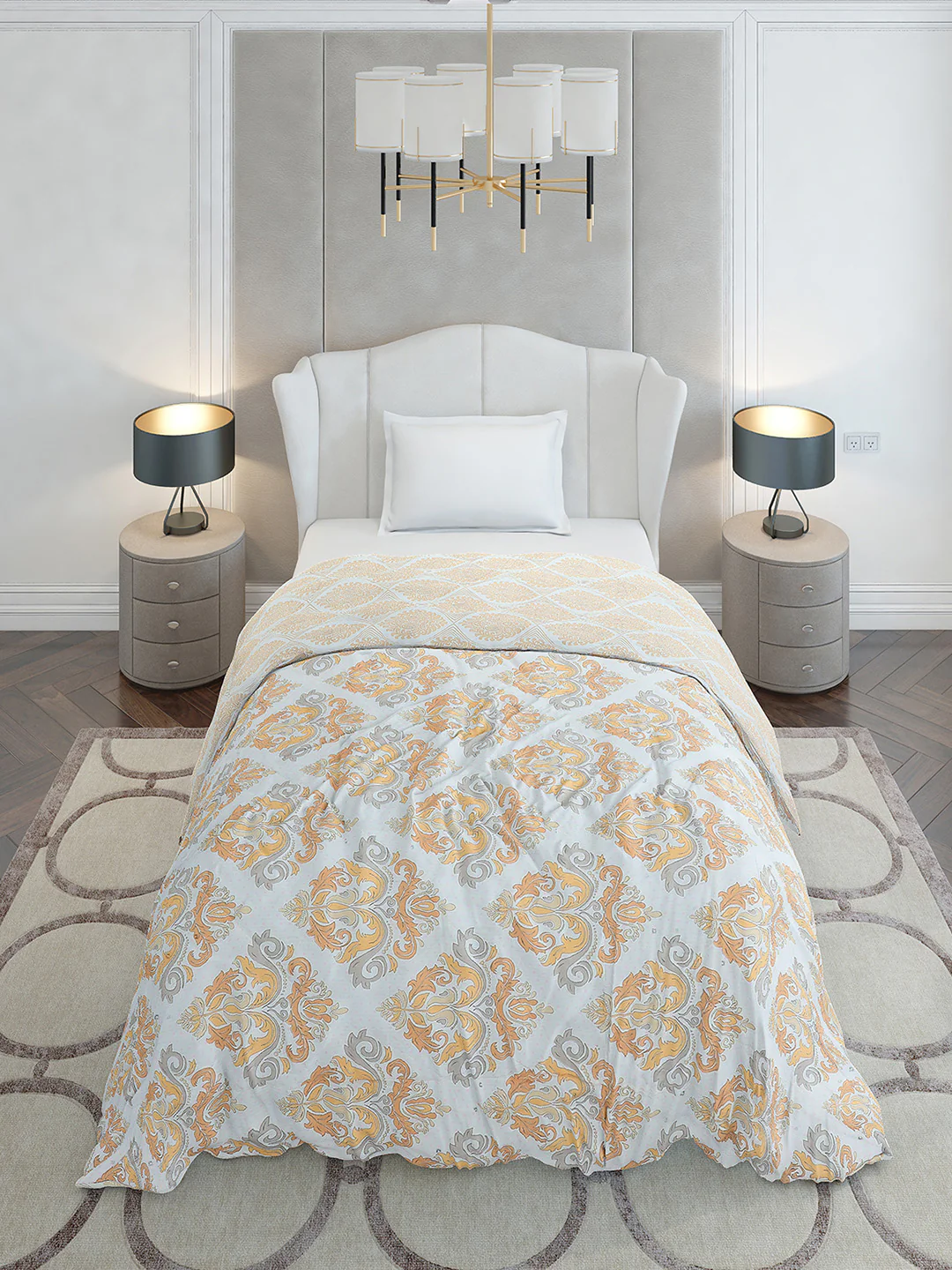 Printed Single Bed 120 GSM Comforter for AC Room - (Marvla) - Image 3