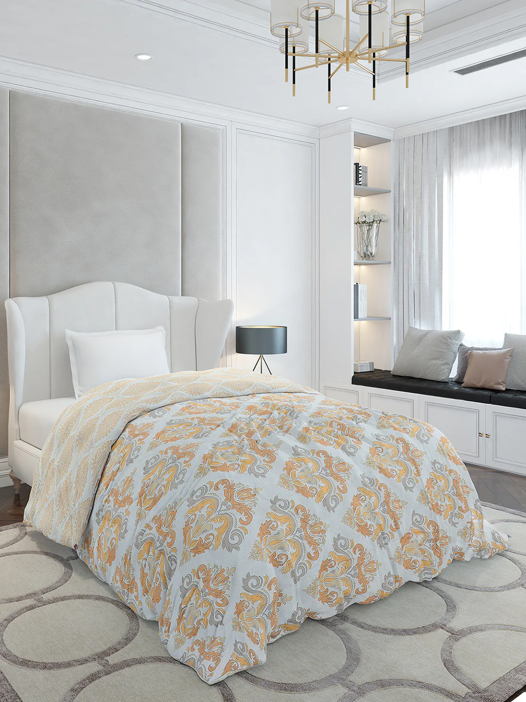 Printed Single Bed 120 GSM Comforter for AC Room - (Marvla) - Image 4