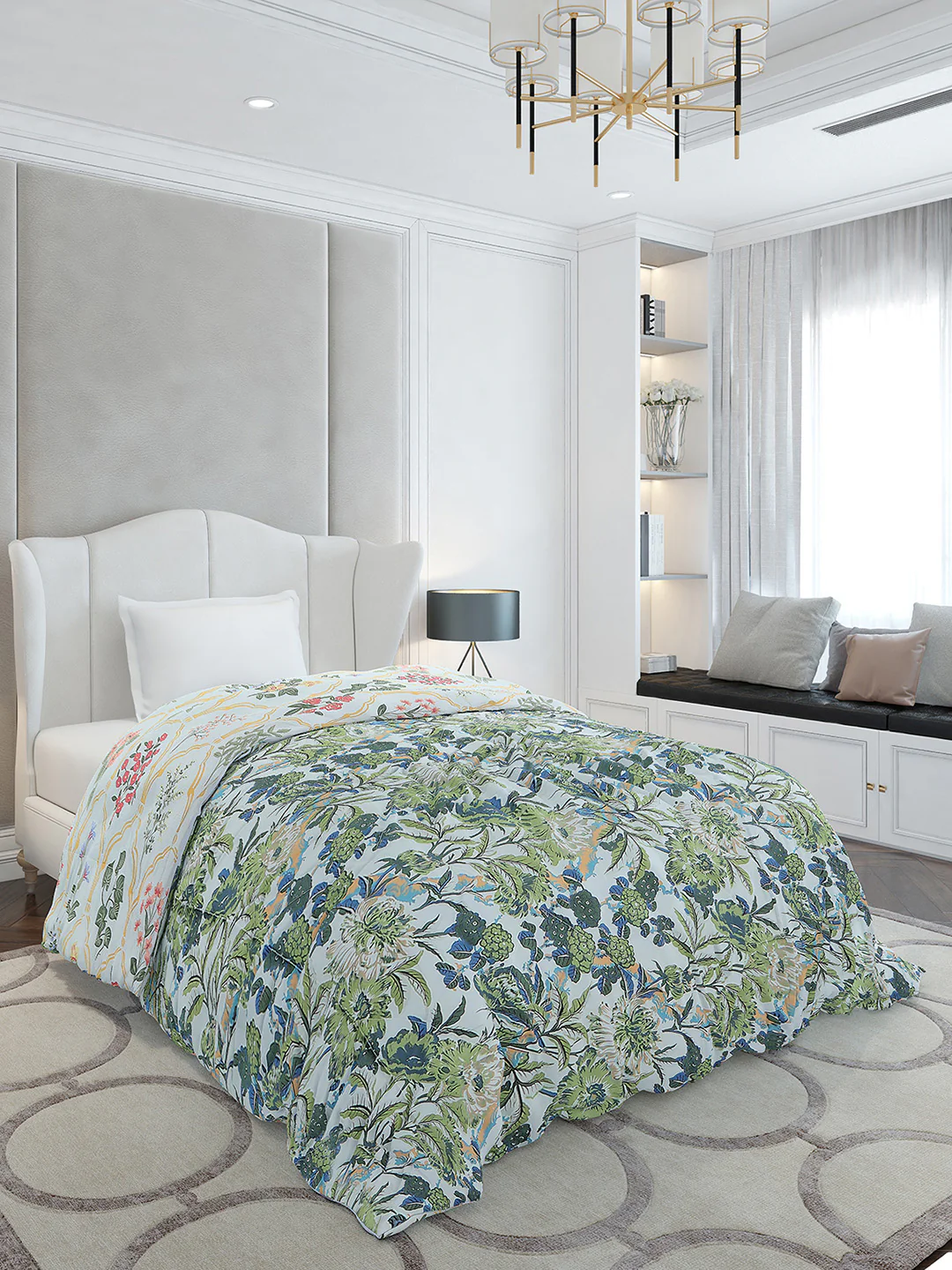 Printed Single Bed 120 GSM Comforter for AC Room - (Marvla) - Image 4