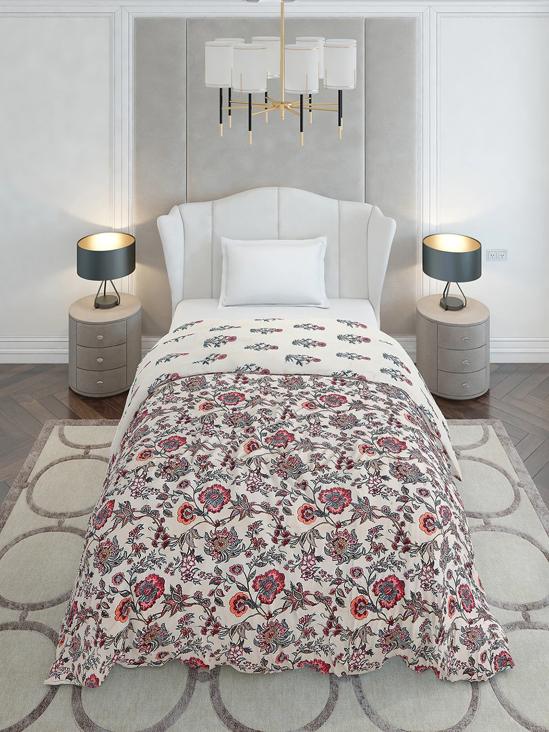 Printed Single Bed 120 GSM Comforter for AC Room - (Marvla) - Image 3
