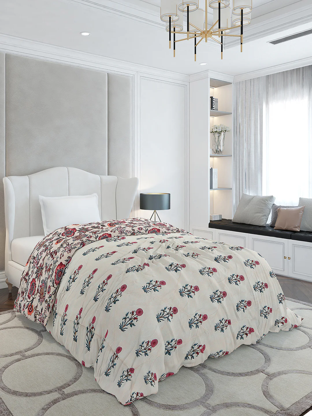 Printed Single Bed 120 GSM Comforter for AC Room - (Marvla) - Image 5