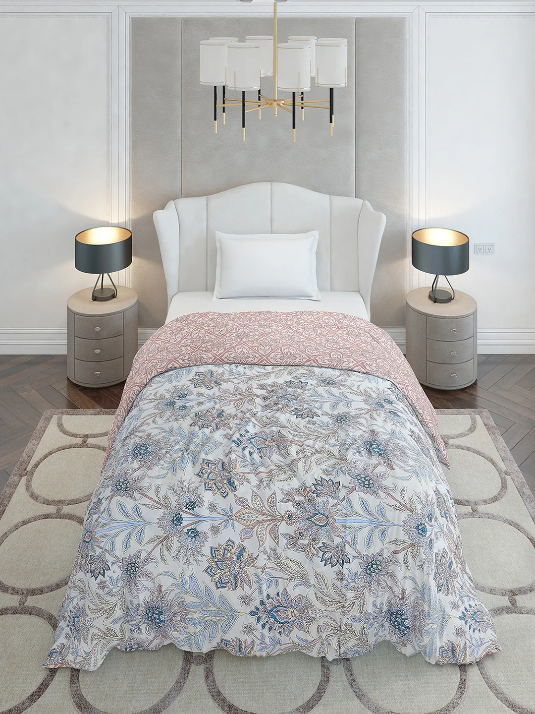Printed Single Bed 120 GSM Comforter for AC Room - (Marvla) - Image 3