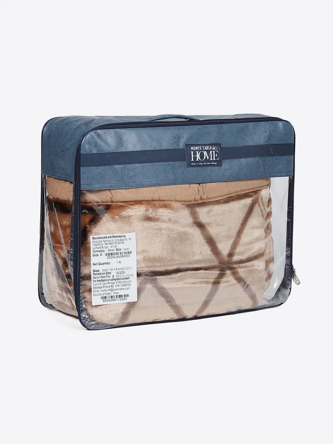 Printed Single Bed 2 Ply, 895 GSM Blanket for Heavy Winter - (Lavish Pvc) - Image 8