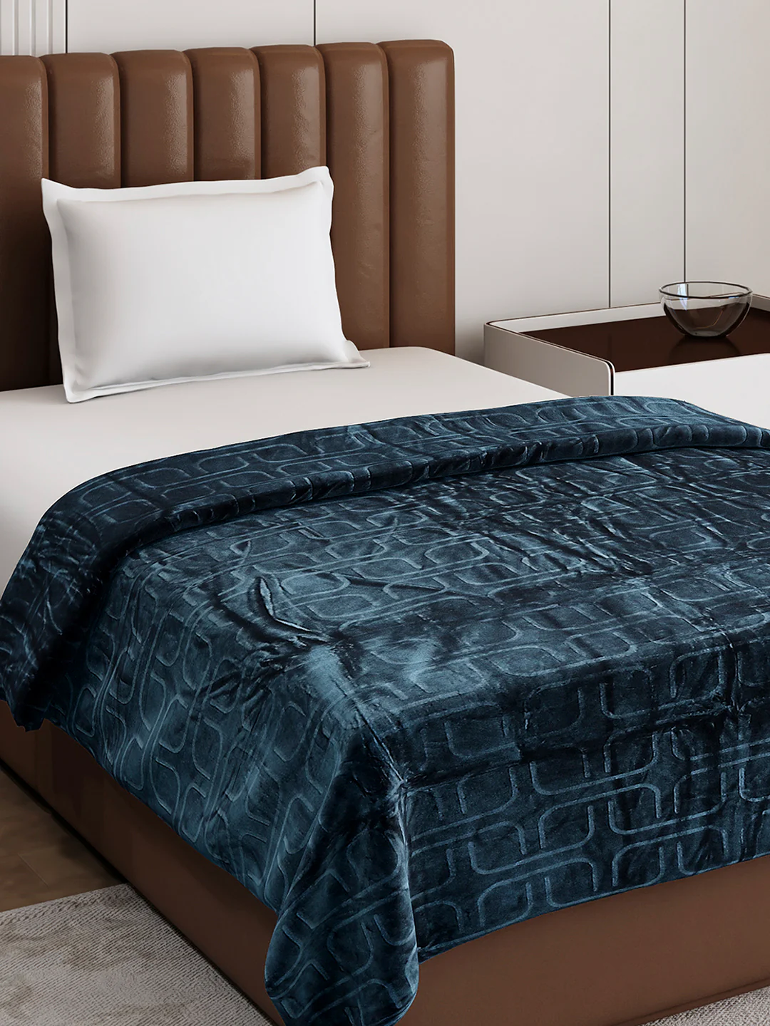 Printed Single Bed 210 GSM Blanket for AC Room - (Terra) - Image 4