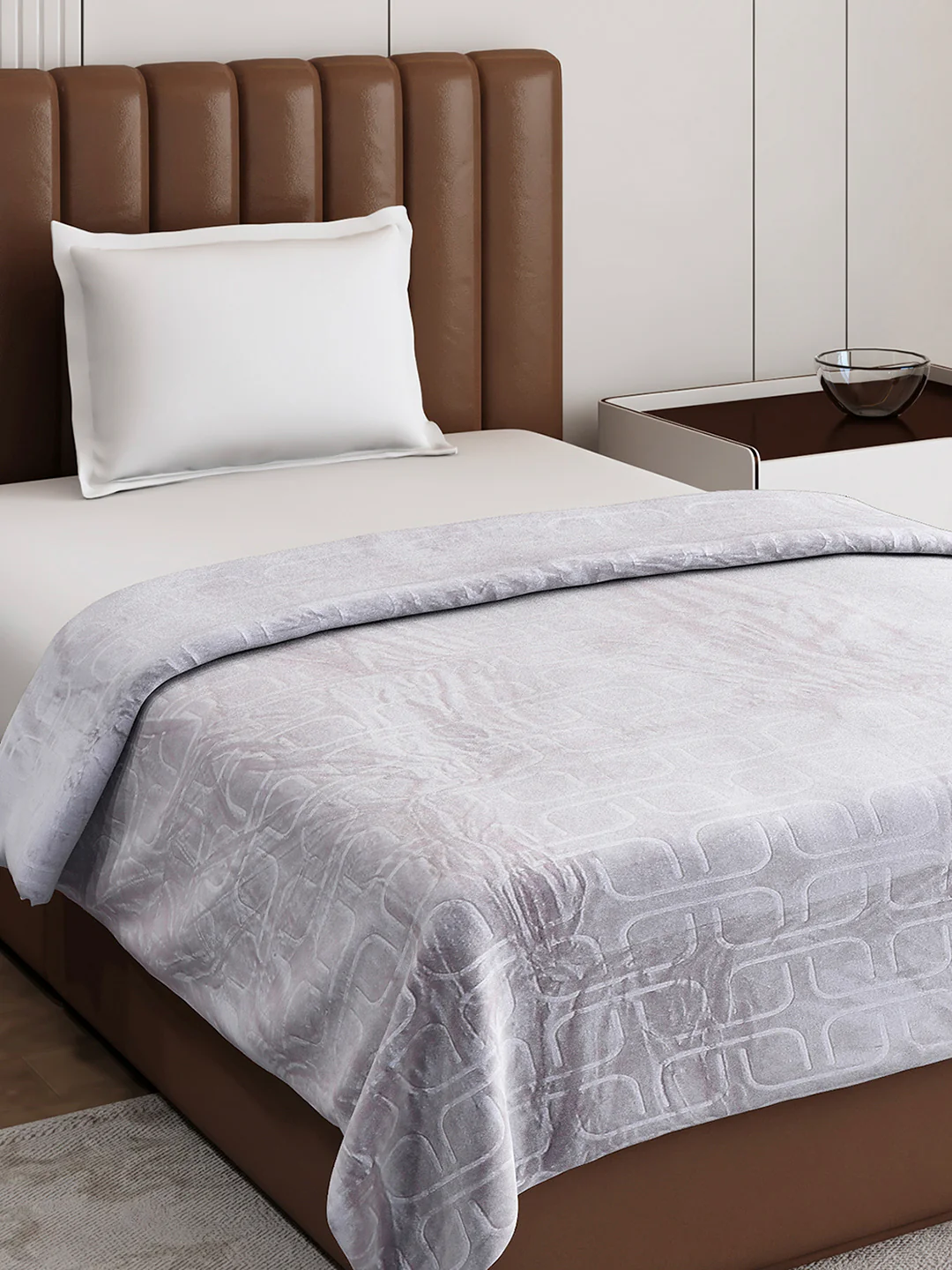 Printed Single Bed 210 GSM Blanket for AC Room - (Terra) - Image 4