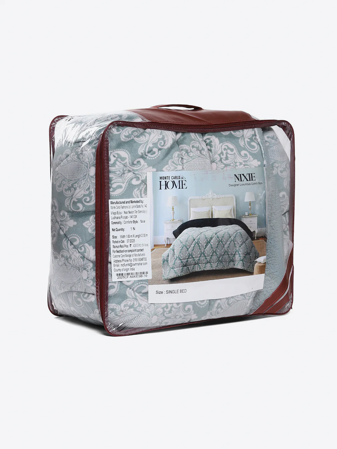 Printed Single Bed 210 GSM Comforter for Mild Winter (Nixie), Weight 660 gm - Image 8