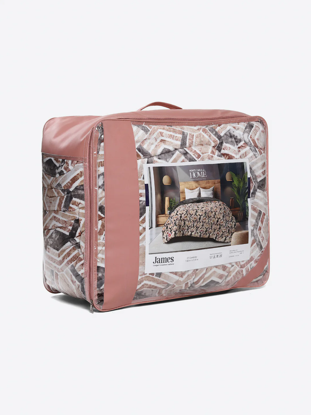 Printed Single Bed 233 GSM Comforter for Mild Winter (James), Weight 715 gm - Image 8
