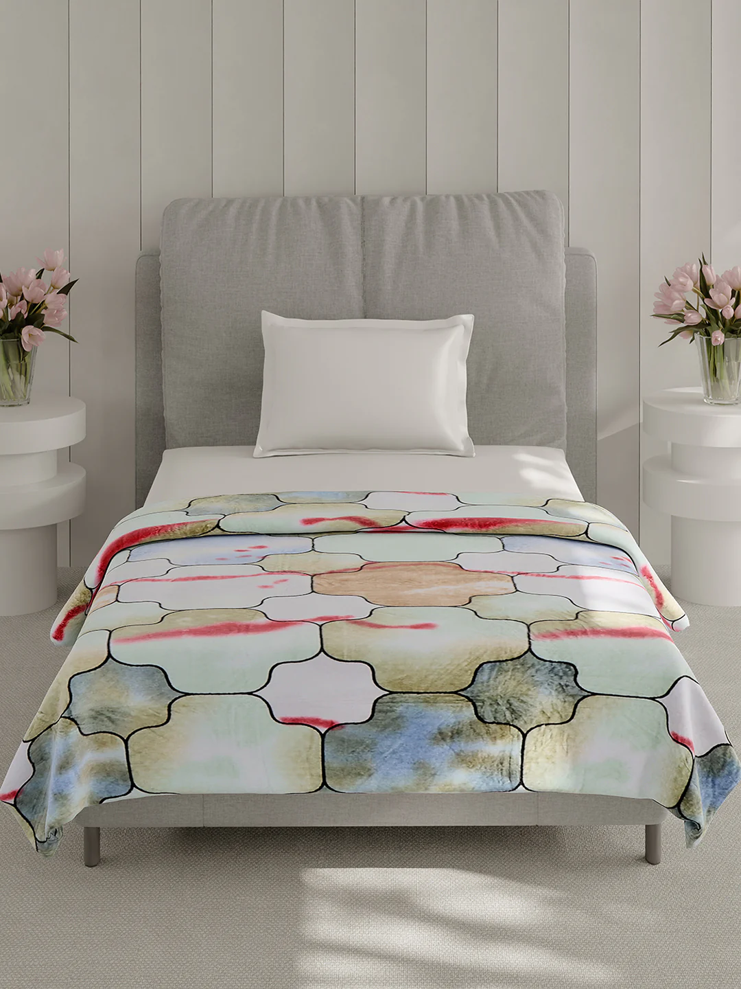 Printed Single Bed 240 GSM Blanket for AC Room - (Fuzzy) - Image 3