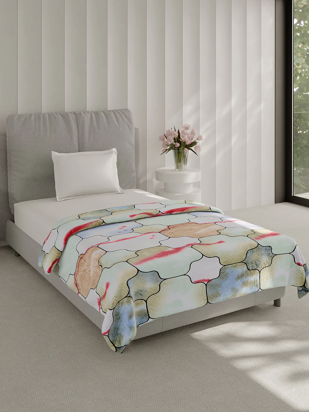 Printed Single Bed 240 GSM Blanket for AC Room - (Fuzzy) - Image 4
