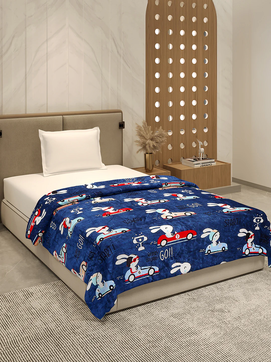 Printed Single Bed 290 GSM Blanket for AC Room - (Ellis) - Image 4