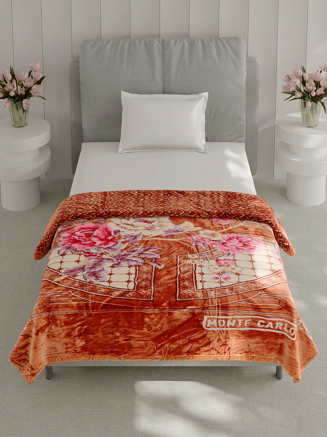 Printed Single Bed 3 Ply, 909 GSM Blanket for Heavy Winter - (Umang) - Image 3