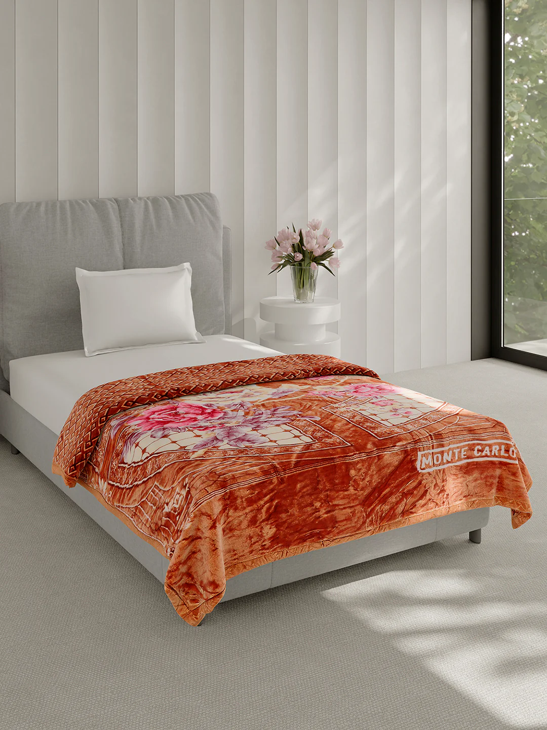 Printed Single Bed 3 Ply, 909 GSM Blanket for Heavy Winter - (Umang) - Image 4