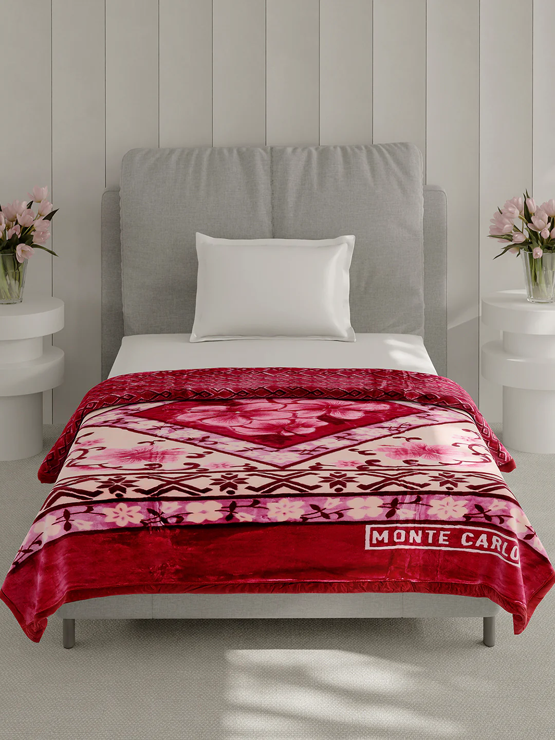 Printed Single Bed 3 Ply, 909 GSM Blanket for Heavy Winter - (Umang) - Image 2
