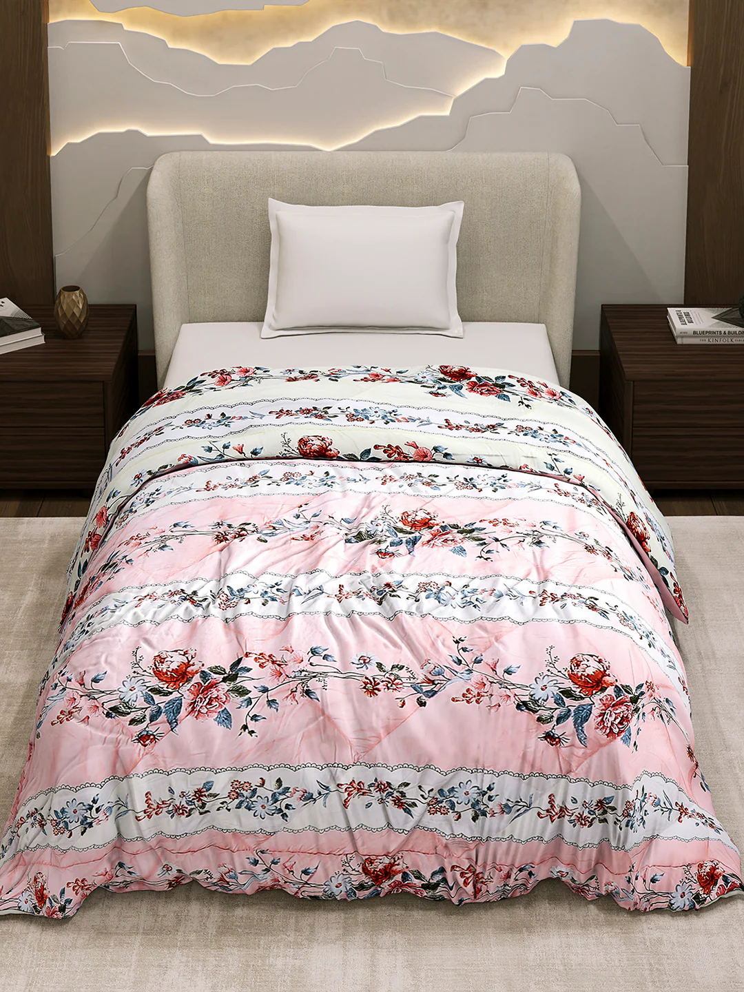 Printed Single Bed 3 Ply Comforter for AC Room - (Marvella) - Image 3