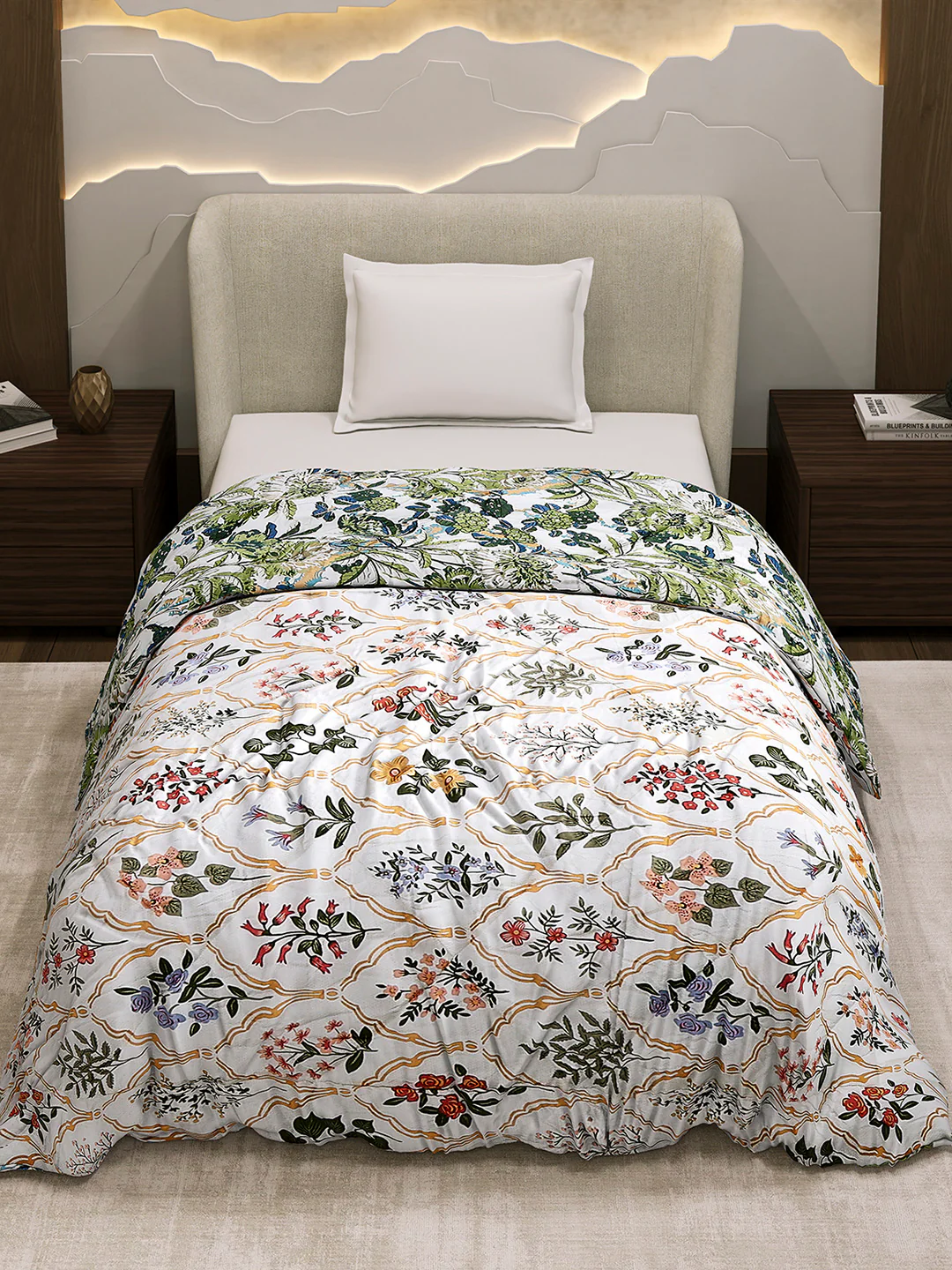Printed Single Bed 3 Ply Comforter for AC Room - (Marvella) - Image 3