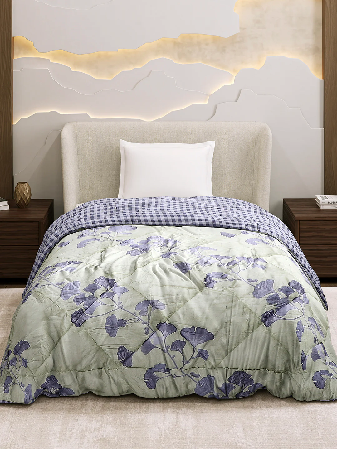 Printed Single Bed 3 Ply Comforter for AC Room - (Marvella) - Image 2