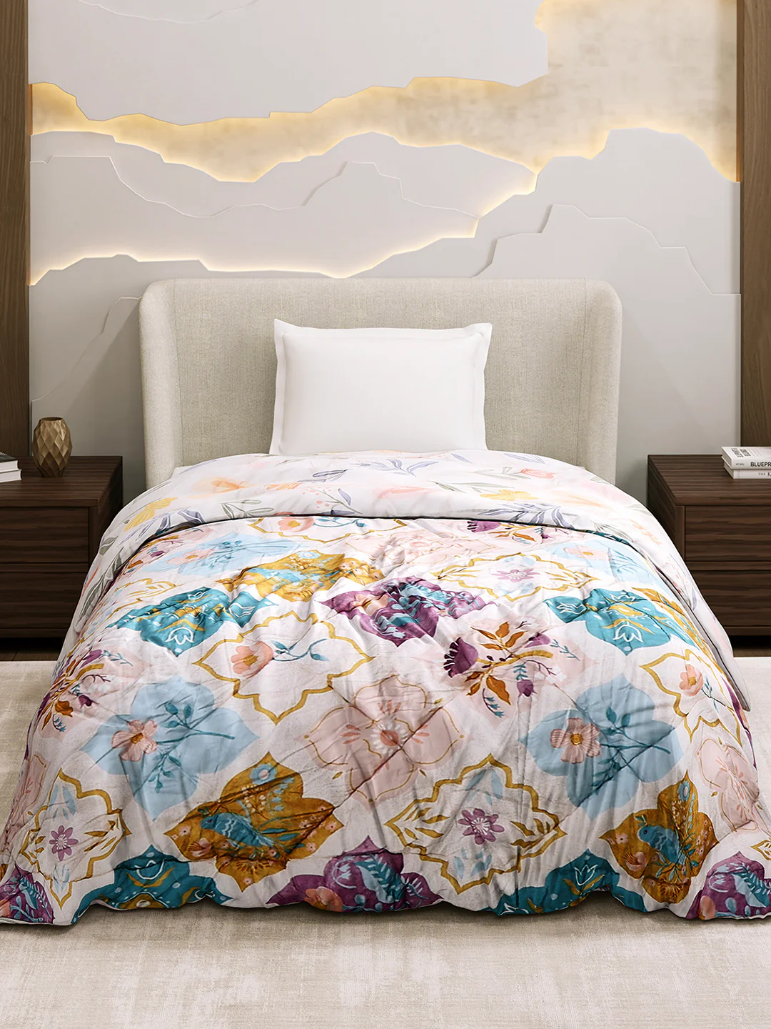 Printed Single Bed 3 Ply Comforter for AC Room - (Marvella) - Image 2