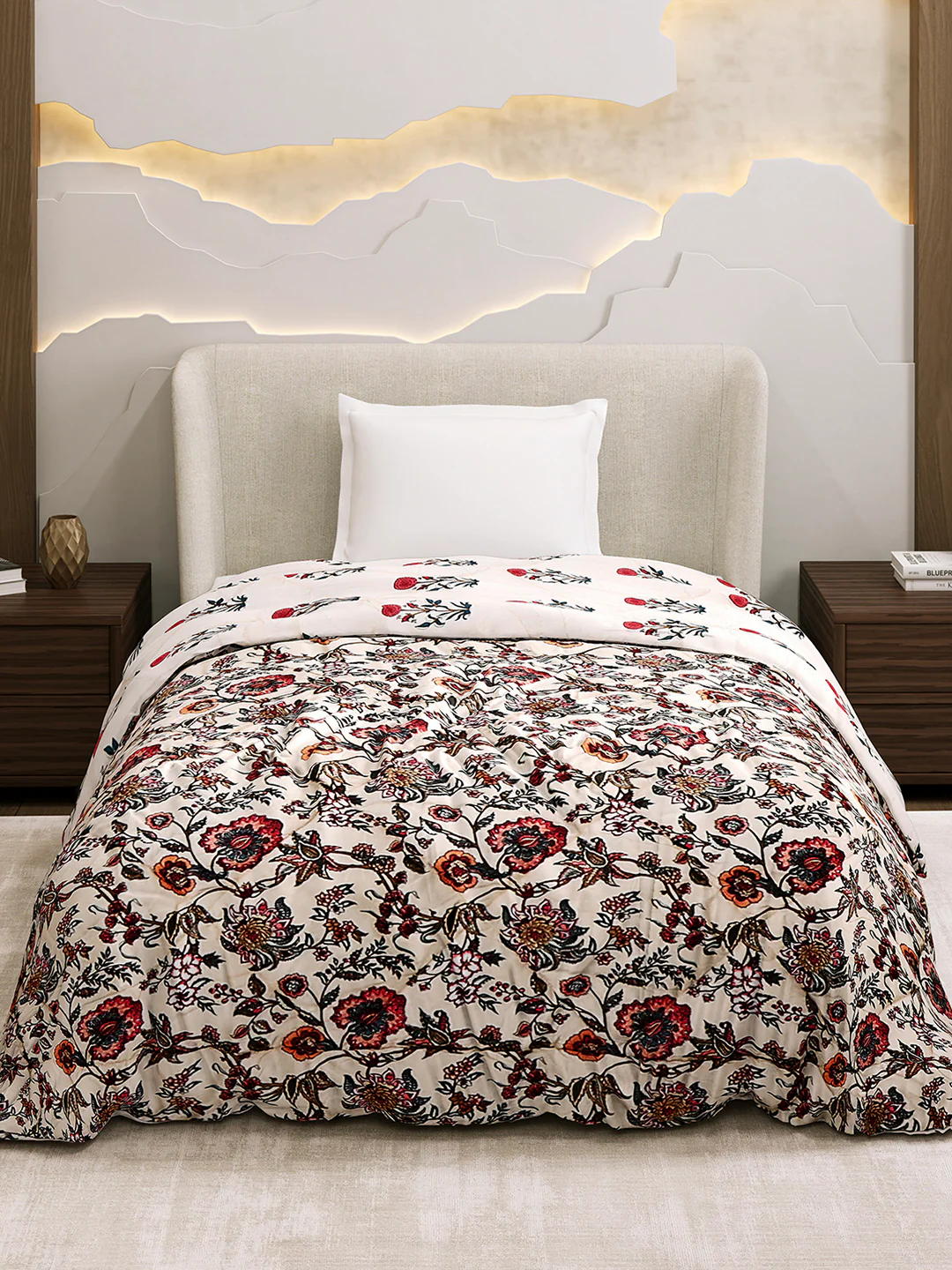 Printed Single Bed 3 Ply Comforter for AC Room - (Marvella) - Image 2
