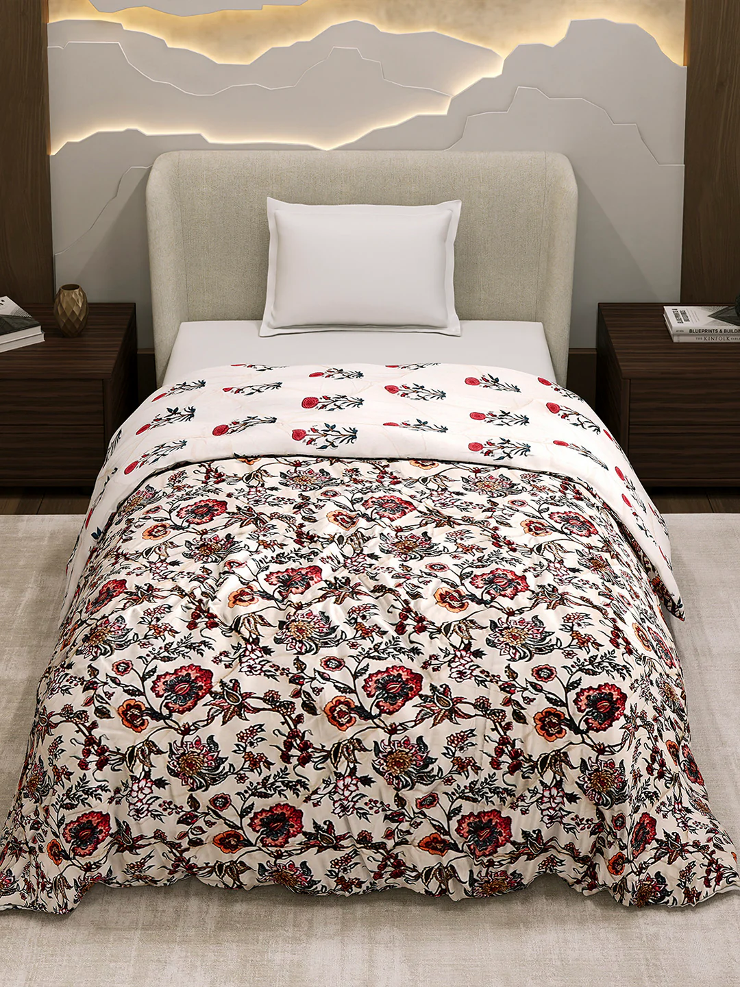 Printed Single Bed 3 Ply Comforter for AC Room - (Marvella) - Image 3