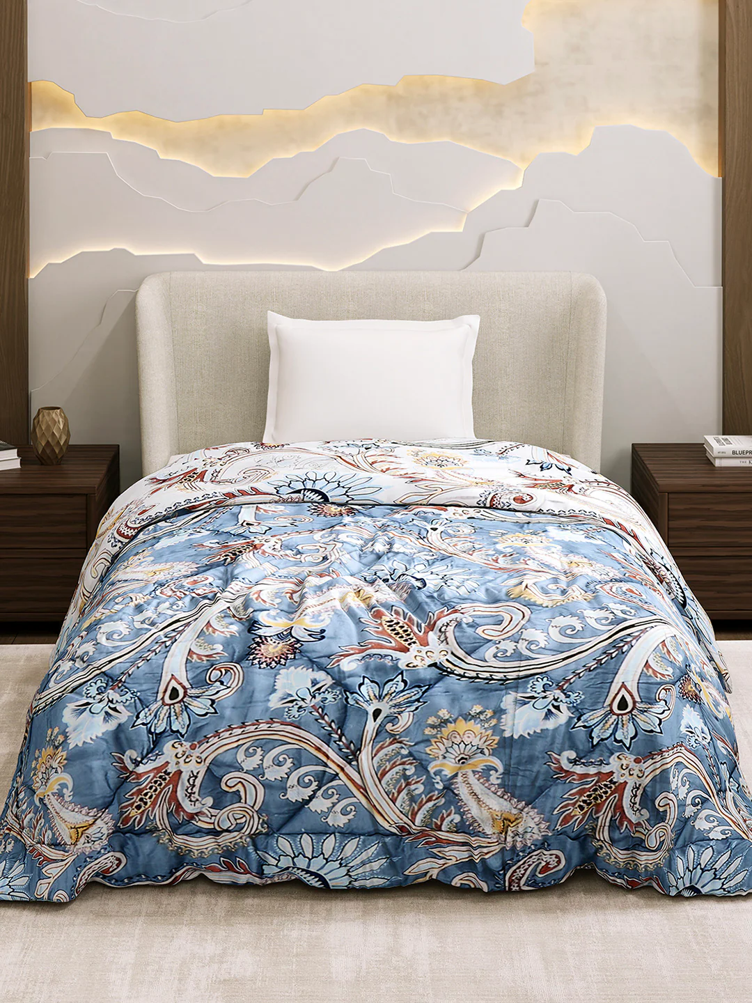Printed Single Bed 3 Ply Comforter for AC Room - (Marvella) - Image 2