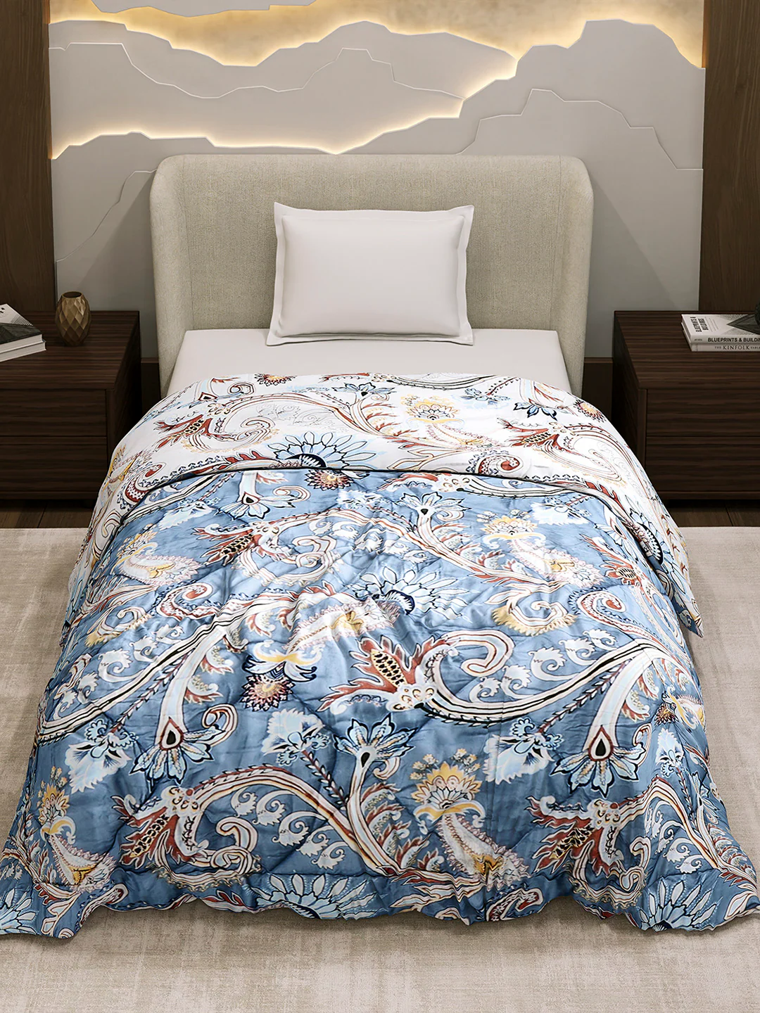Printed Single Bed 3 Ply Comforter for AC Room - (Marvella) - Image 3