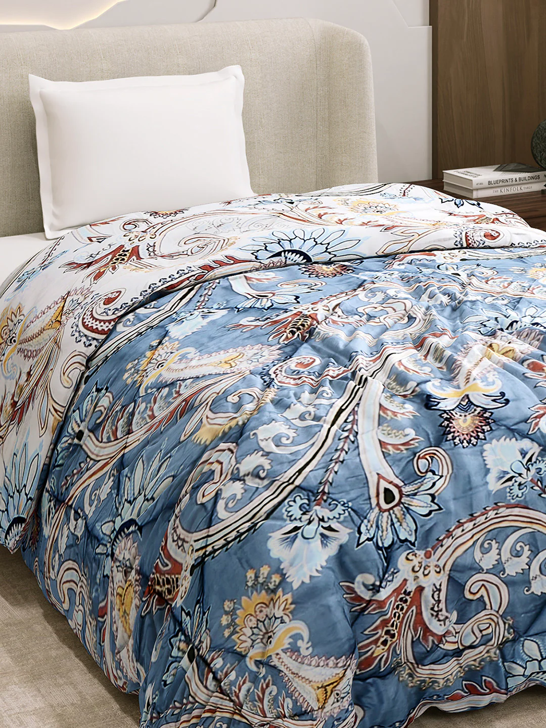Printed Single Bed 3 Ply Comforter for AC Room - (Marvella) - Image 6
