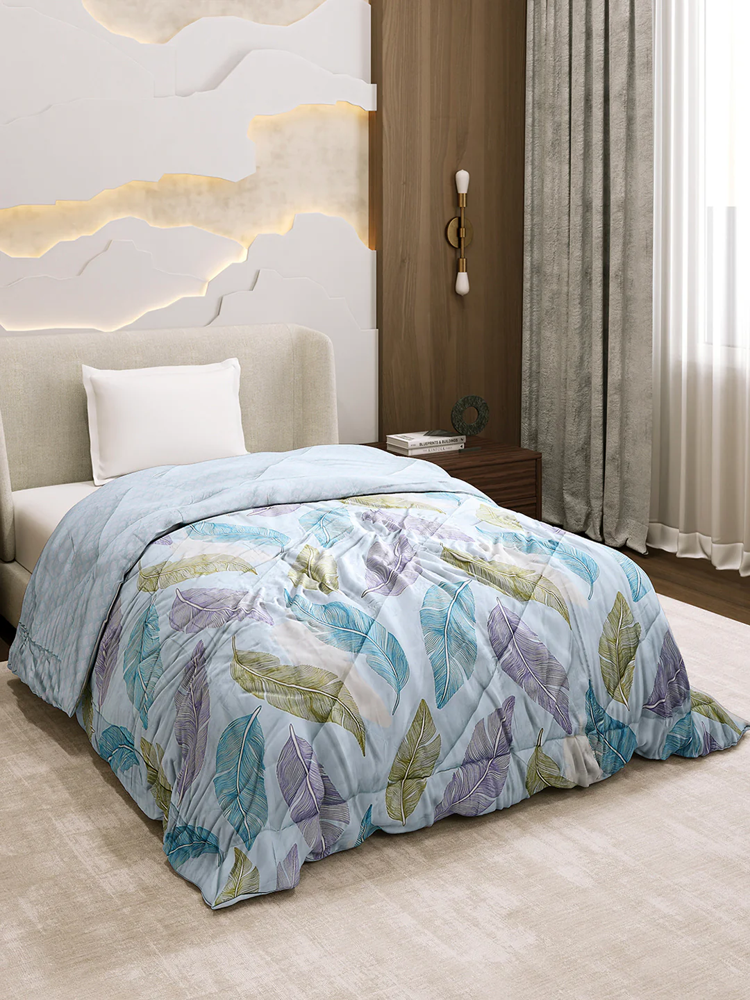 Printed Single Bed 3 Ply Comforter for AC Room - (Marvella) - Image 4