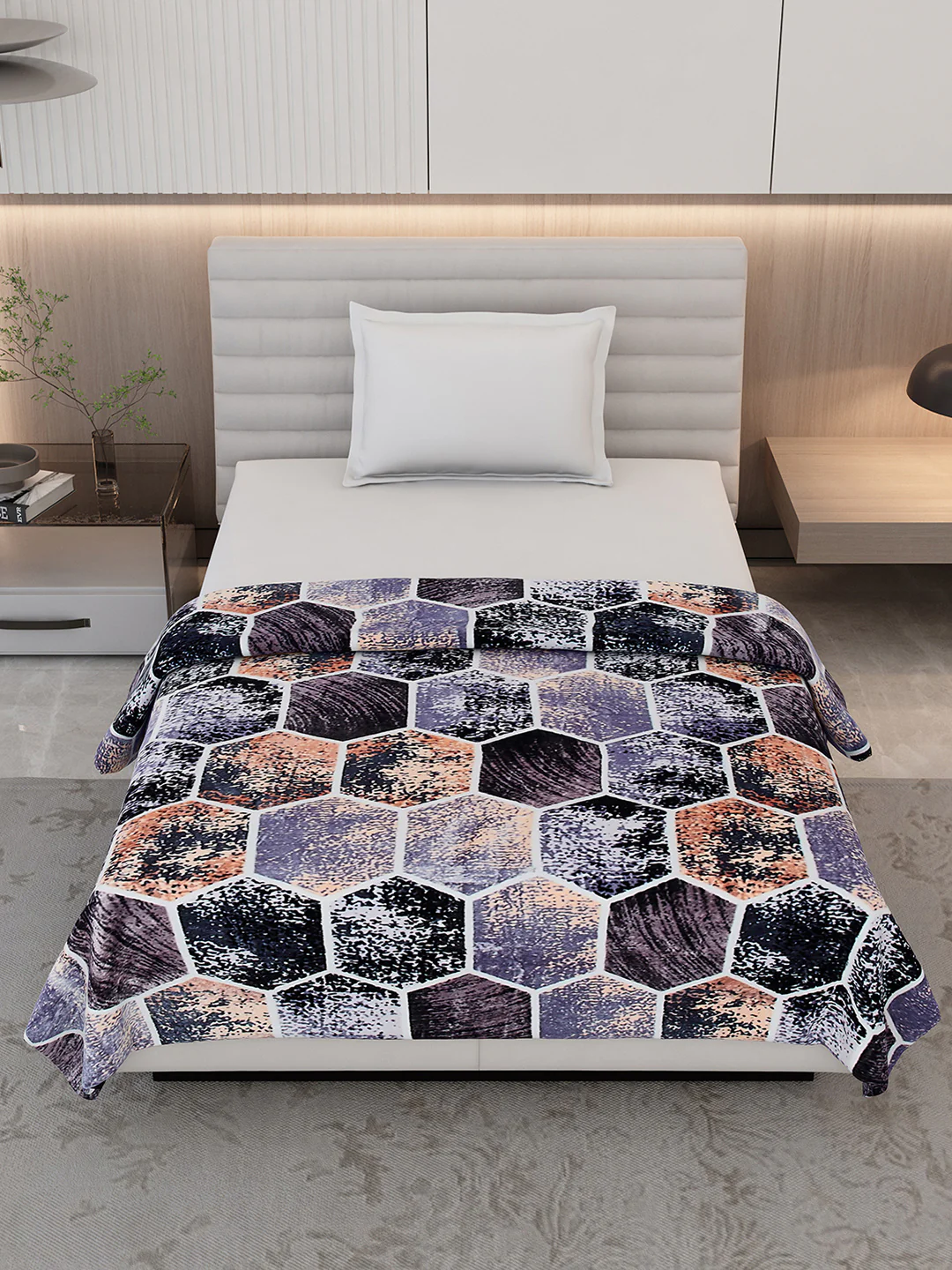 Printed Single Bed 300 GSM Blanket for AC Room - (Blubell) - Image 2