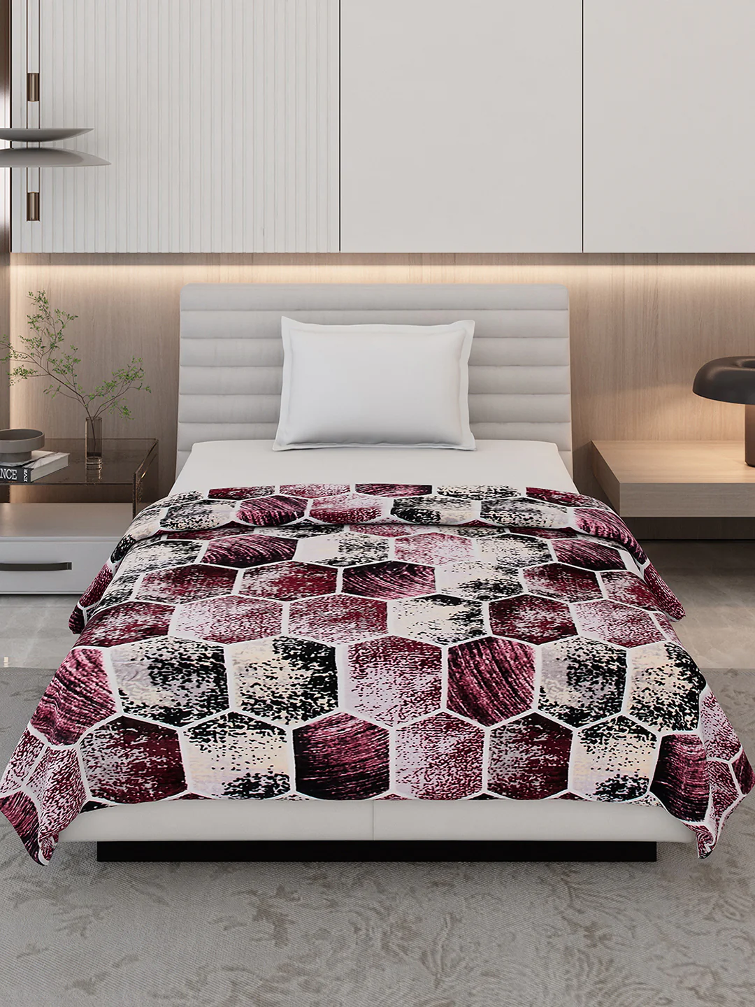 Printed Single Bed 300 GSM Blanket for AC Room - (Blubell) - Image 3