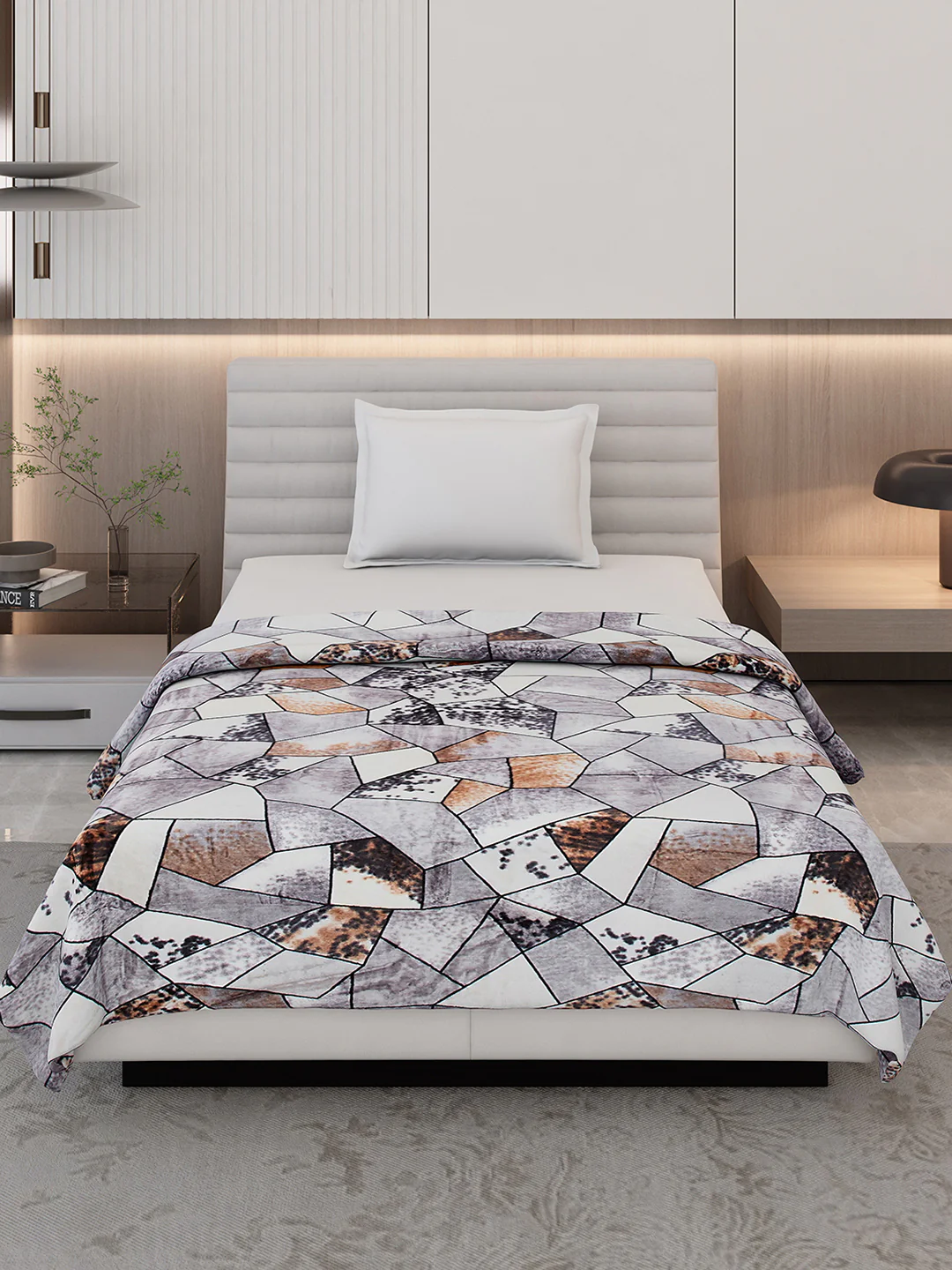 Printed Single Bed 300 GSM Blanket for AC Room - (Blubell) - Image 3