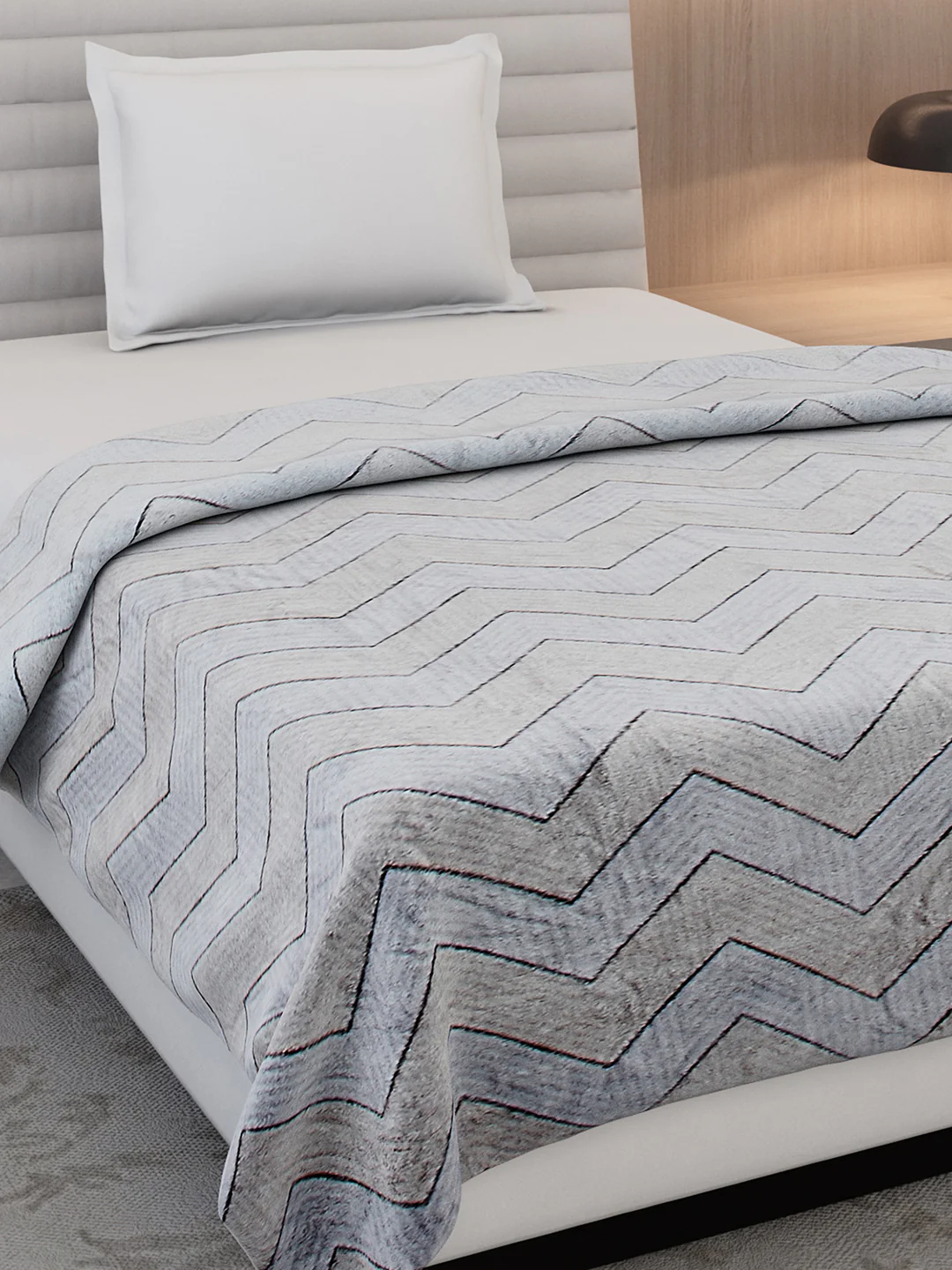 Printed Single Bed 300 GSM Blanket for AC Room - (Kaira) - Image 4