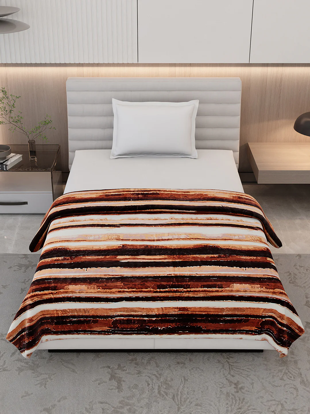 Printed Single Bed 300 GSM Blanket for AC Room - (Legacy) - Image 2