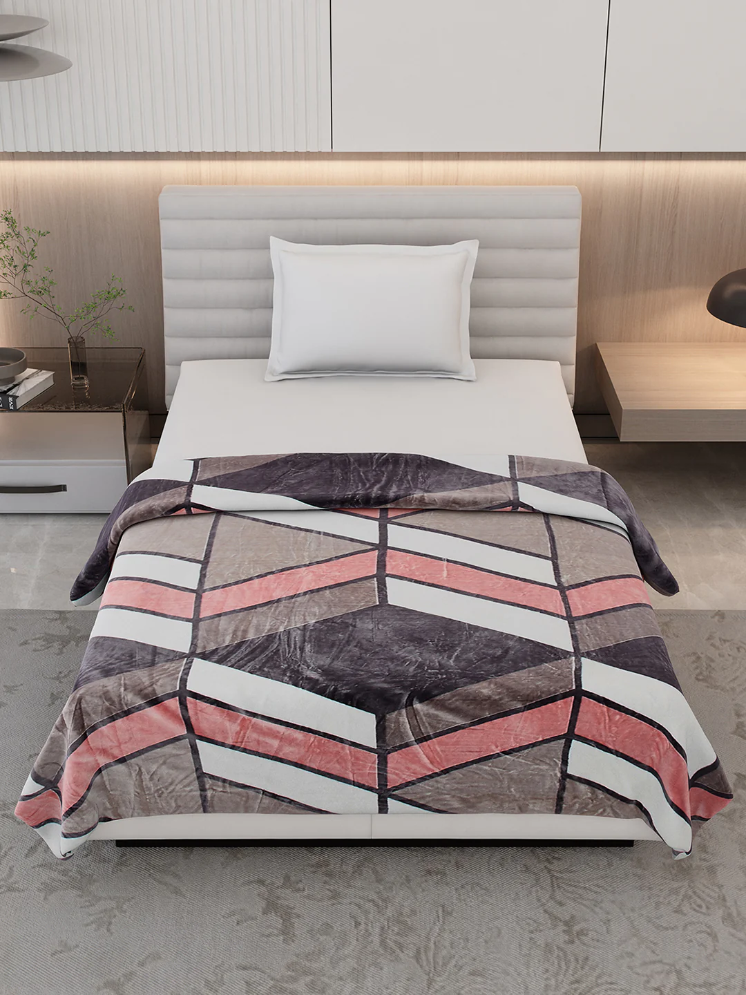 Printed Single Bed 300 GSM Blanket for AC Room - (Legacy) - Image 2