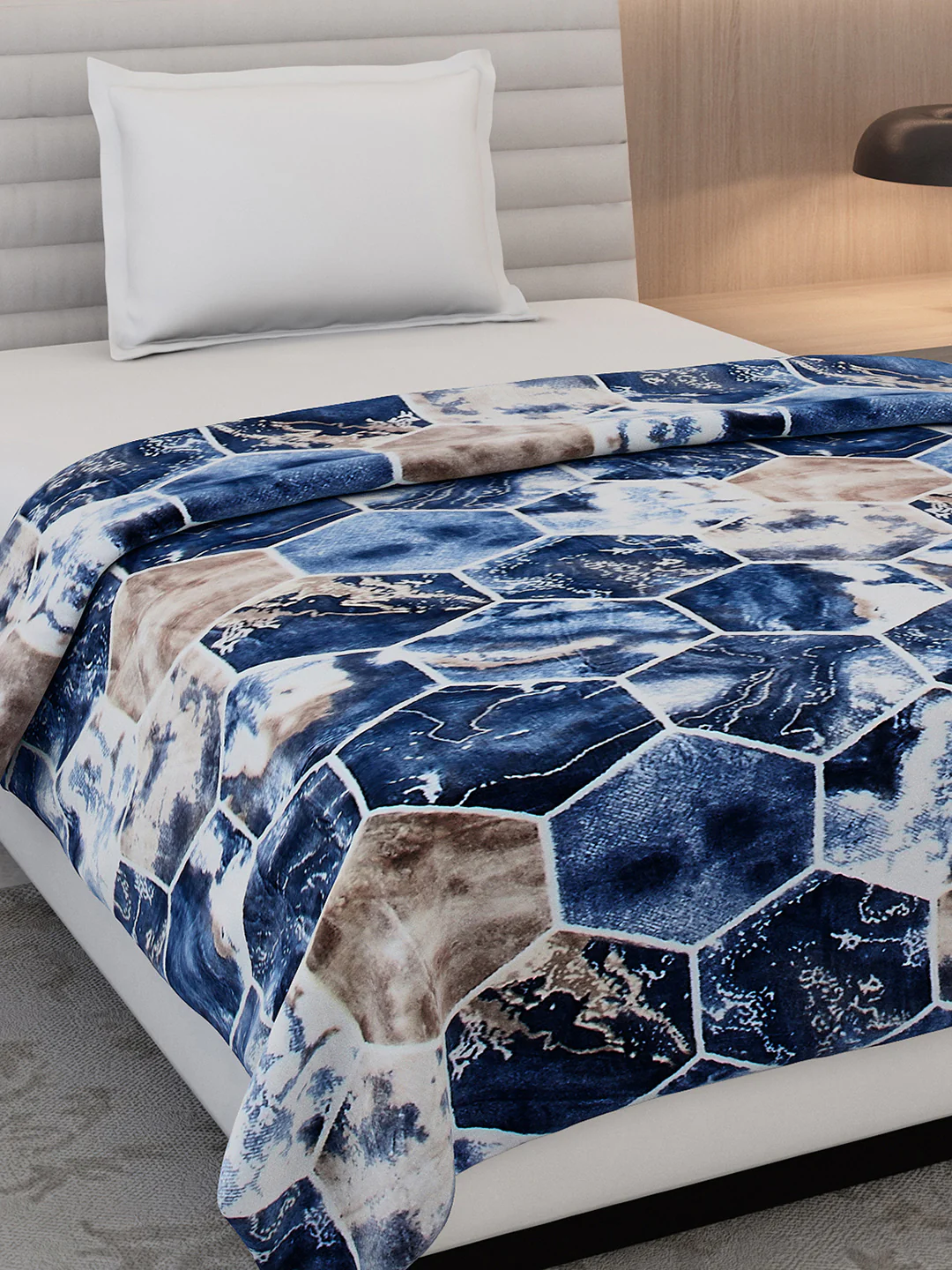Printed Single Bed 350 GSM Blanket for AC Room - (Nicole) - Image 4