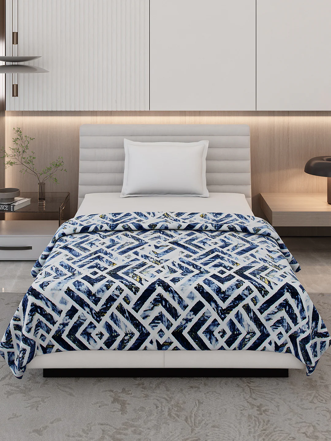 Printed Single Bed 350 GSM Blanket for AC Room - (Nicole) - Image 3