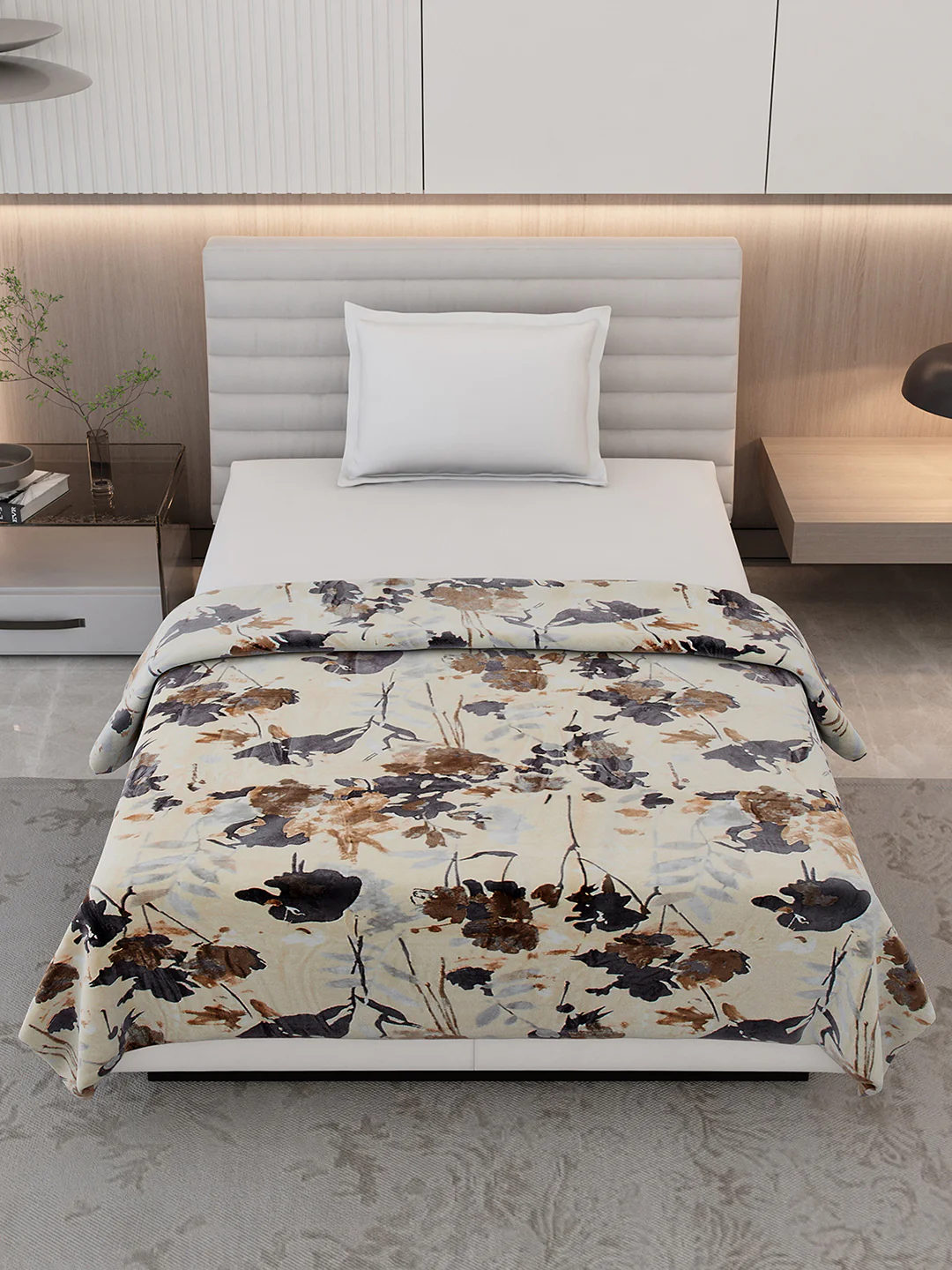 Printed Single Bed 350 GSM Blanket for AC Room - (Nicole) - Image 2