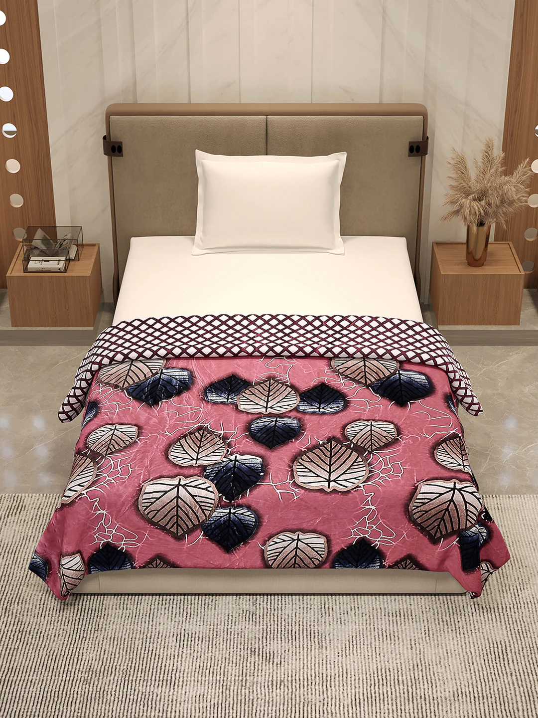Printed Single Bed 350 GSM Blanket for AC Room - (Paramount) - Image 2